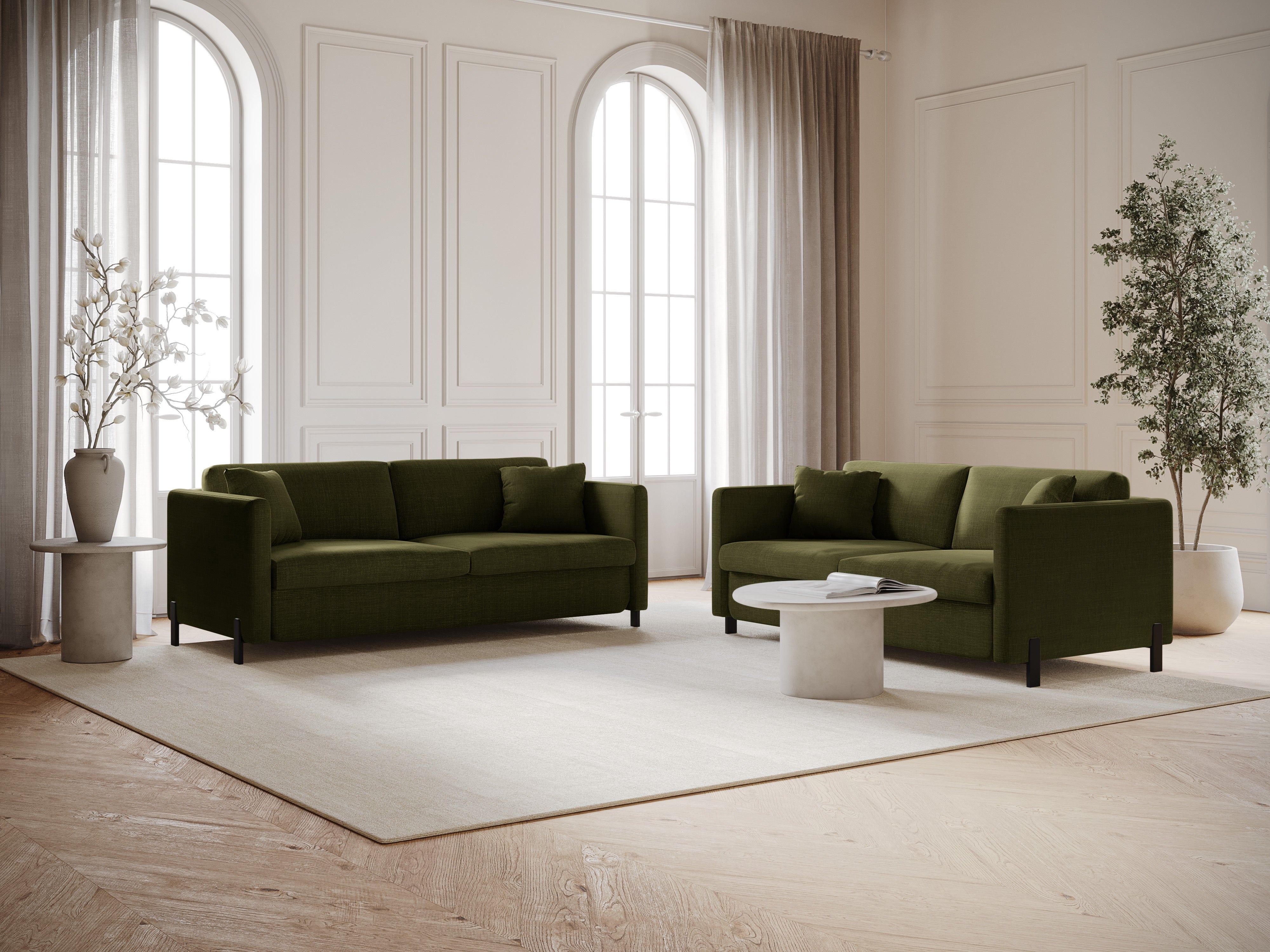 Sofa mit Bettfunktion, "Gloria", 3 Sitze, Grün, 202x102x80
In Europa gemacht