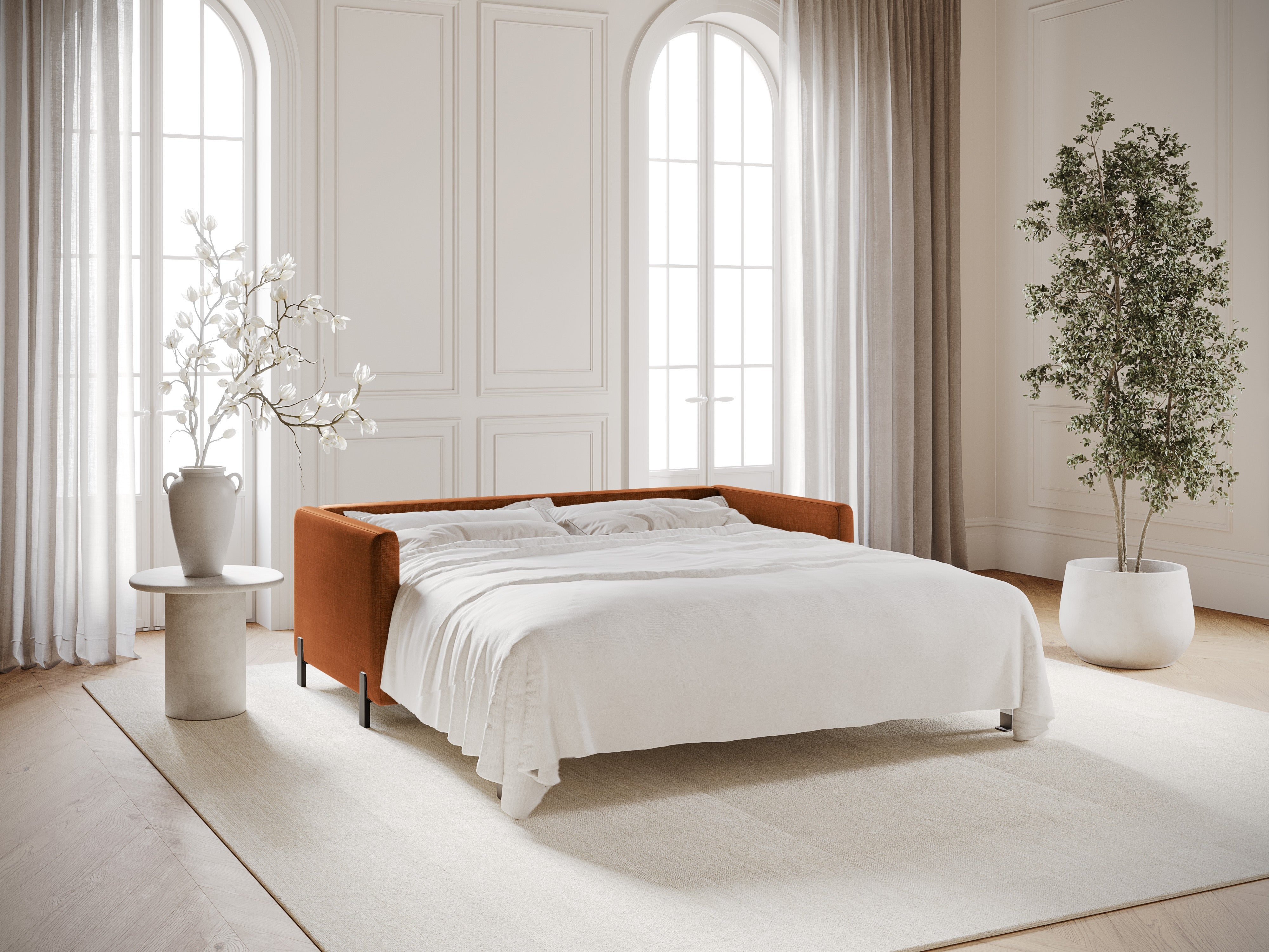 Sofa mit Bettfunktion, "Gloria", 3 Sitze, Ziegel, 202x102x80
In Europa gemacht