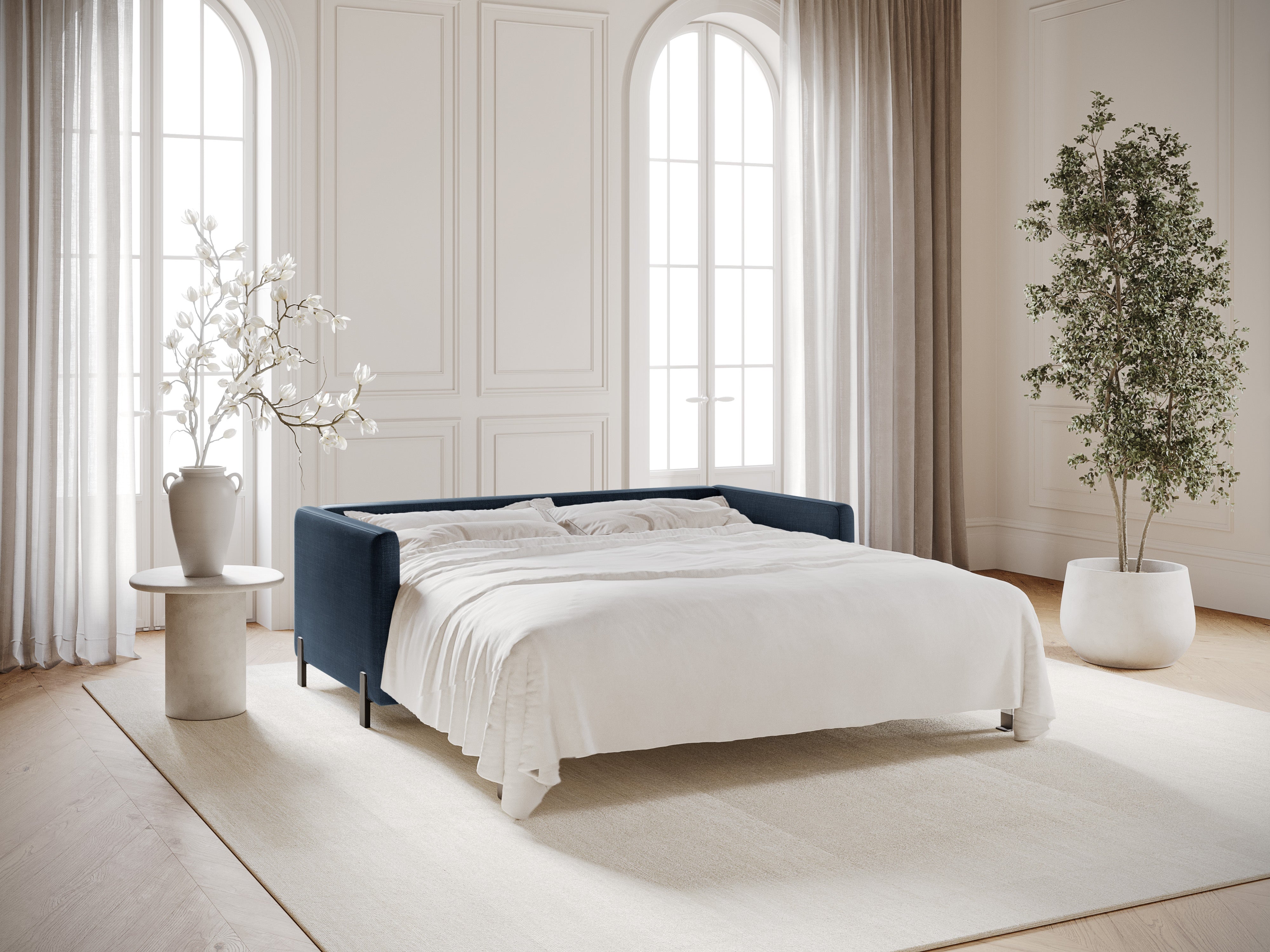 Sofa mit Bettfunktion, "Gloria", 3 Sitze, Blau, 202x102x80
In Europa gemacht
