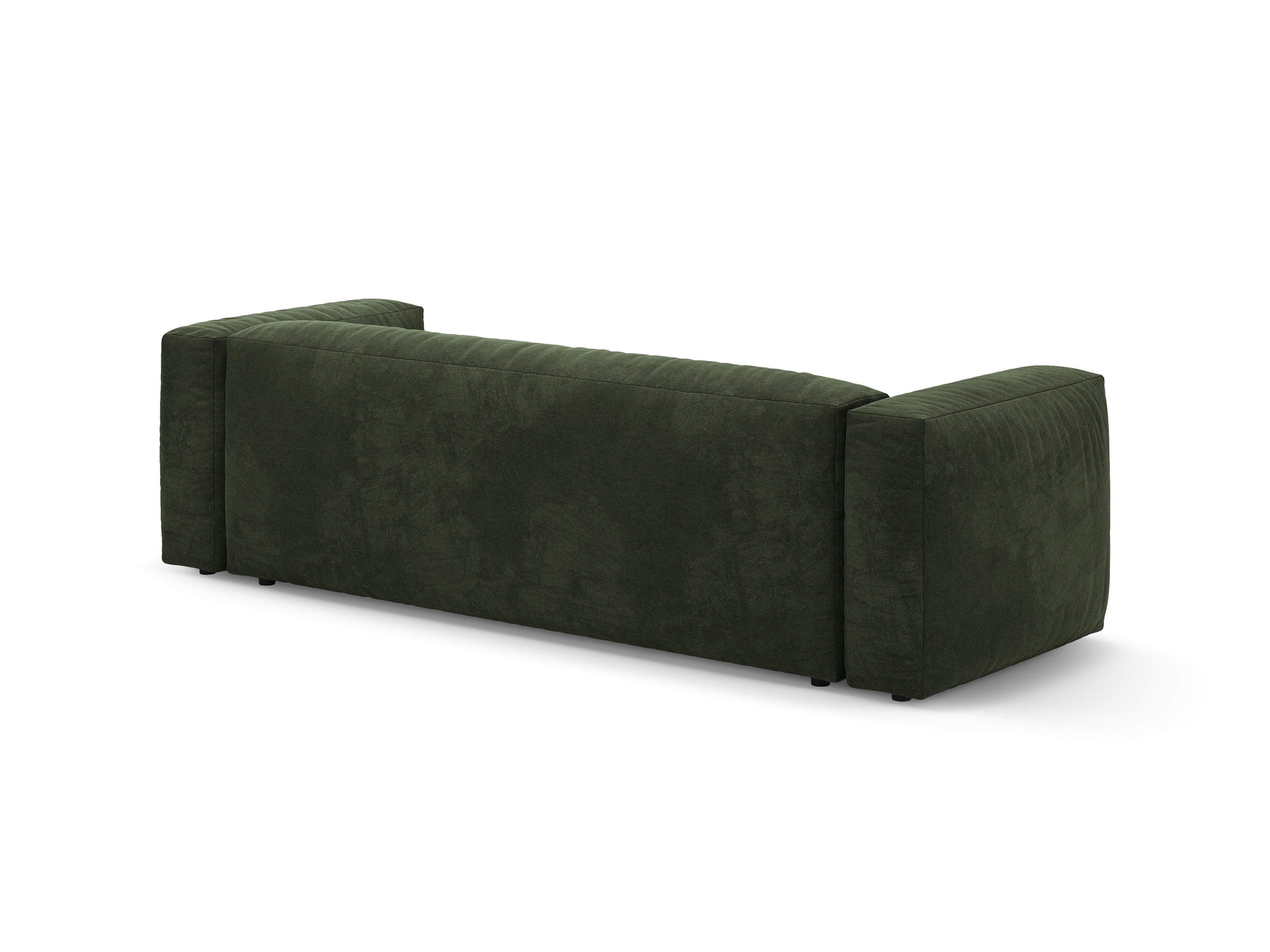 Sofa aksamitna 3-osobowa z funkcją spania MARTINA zielony