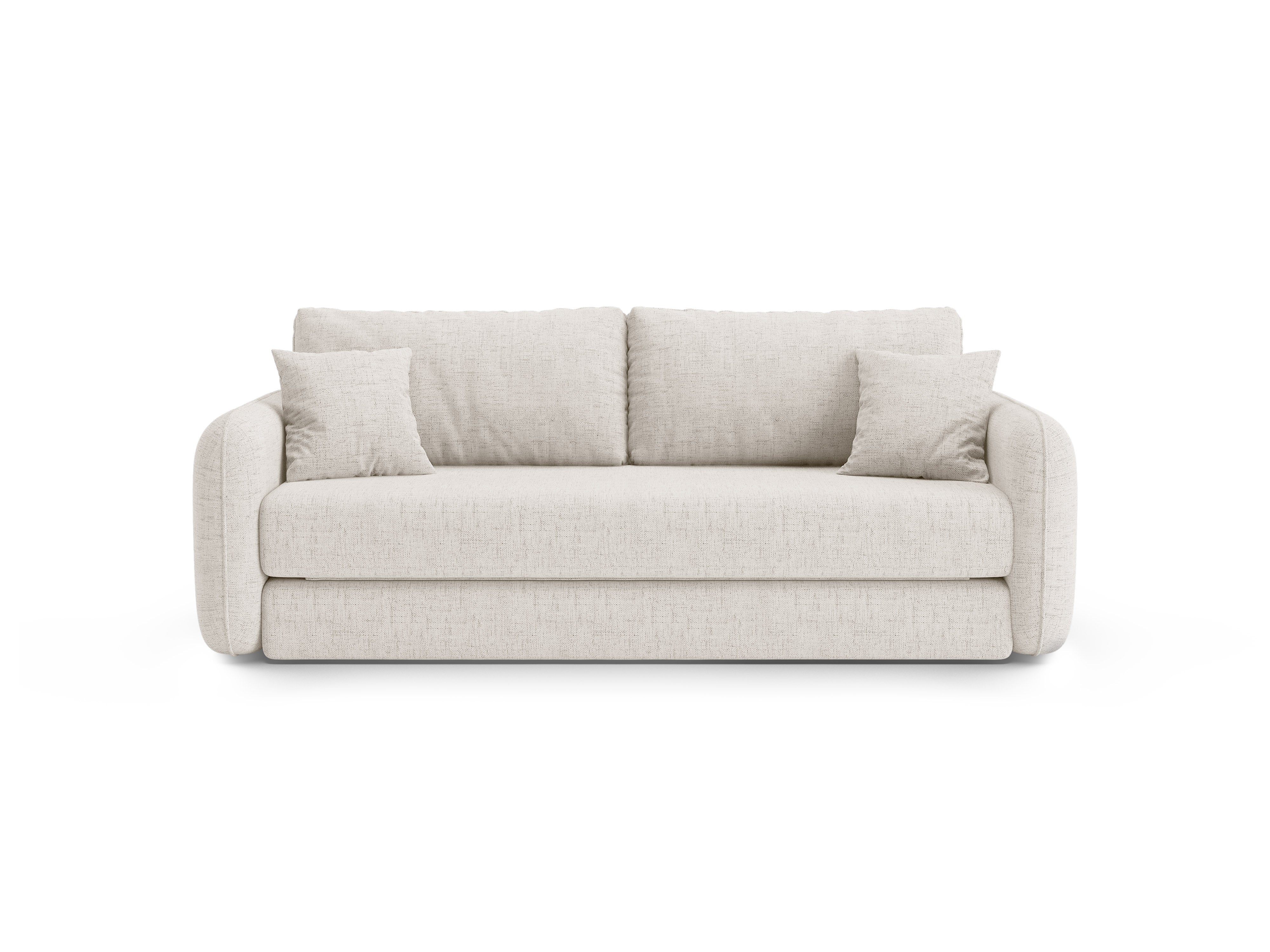 Sofa 3-osobowa z funkcją spania DORMI jasny beżowy