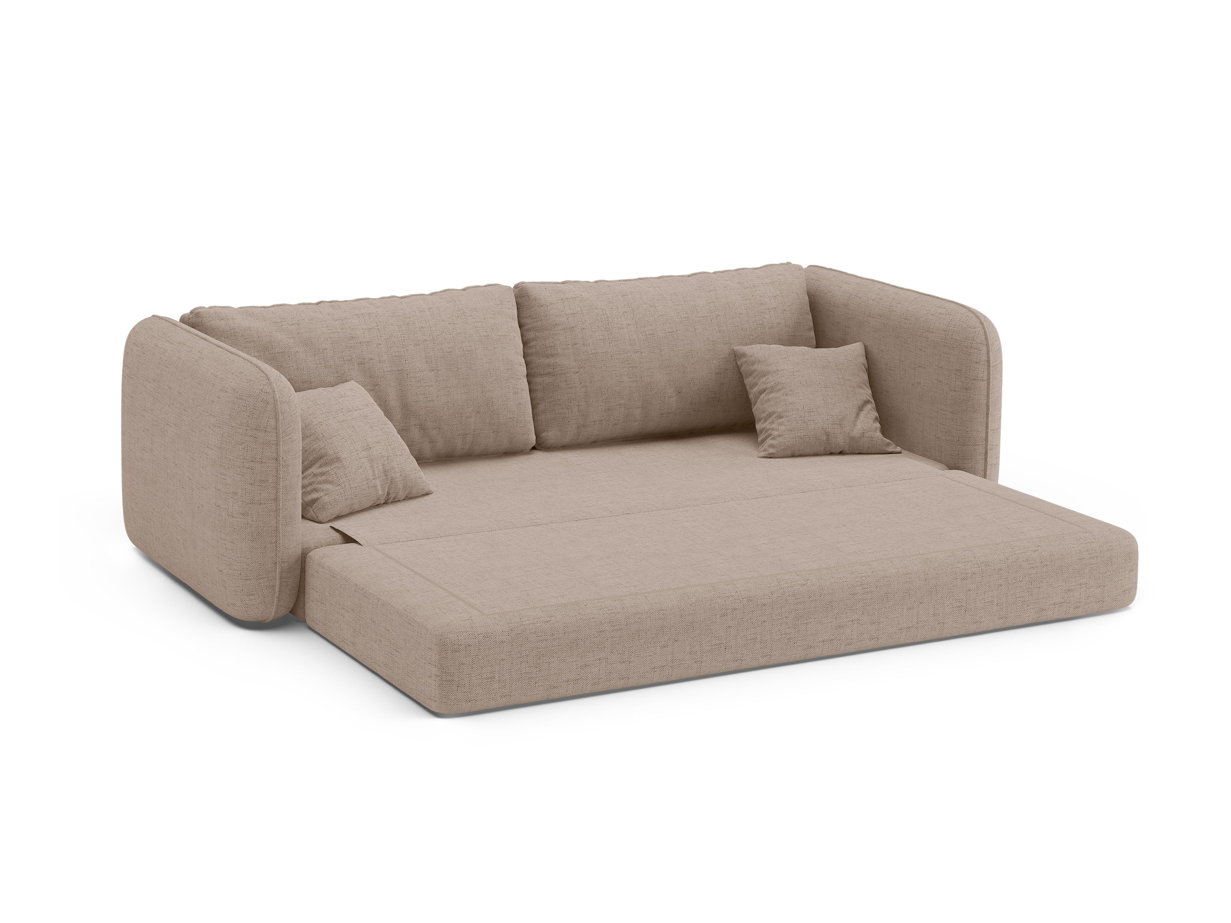 Sofa 3-sitzig mit Schlaffunktion DORMI cappuccino