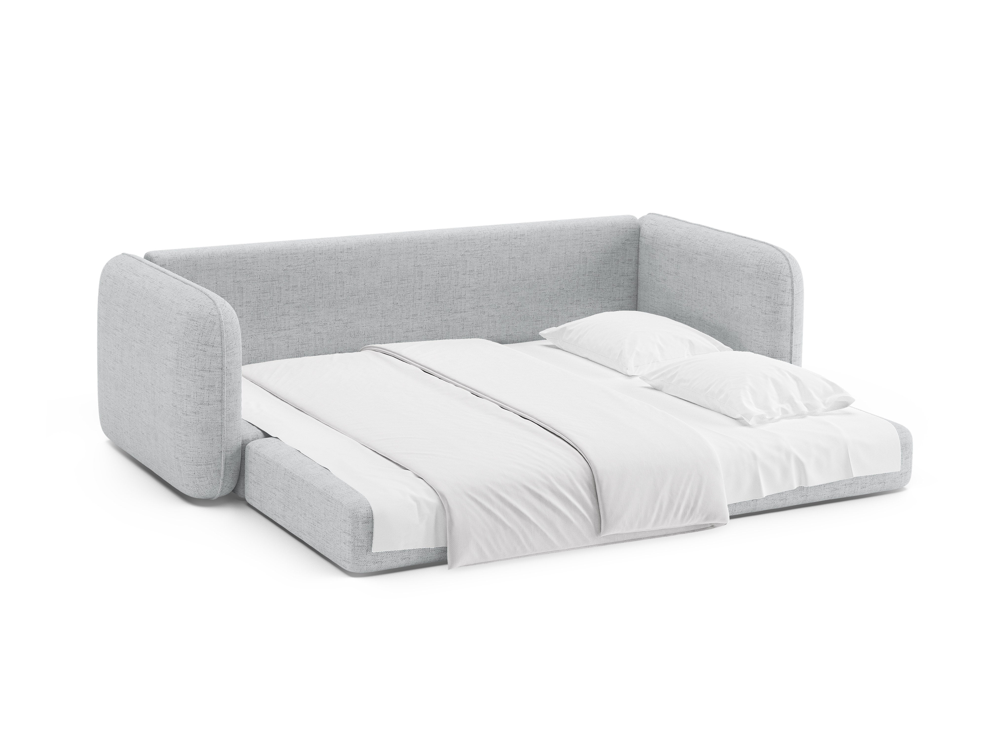 Sofa 3-osobowa z funkcją spania DORMI jasny szary