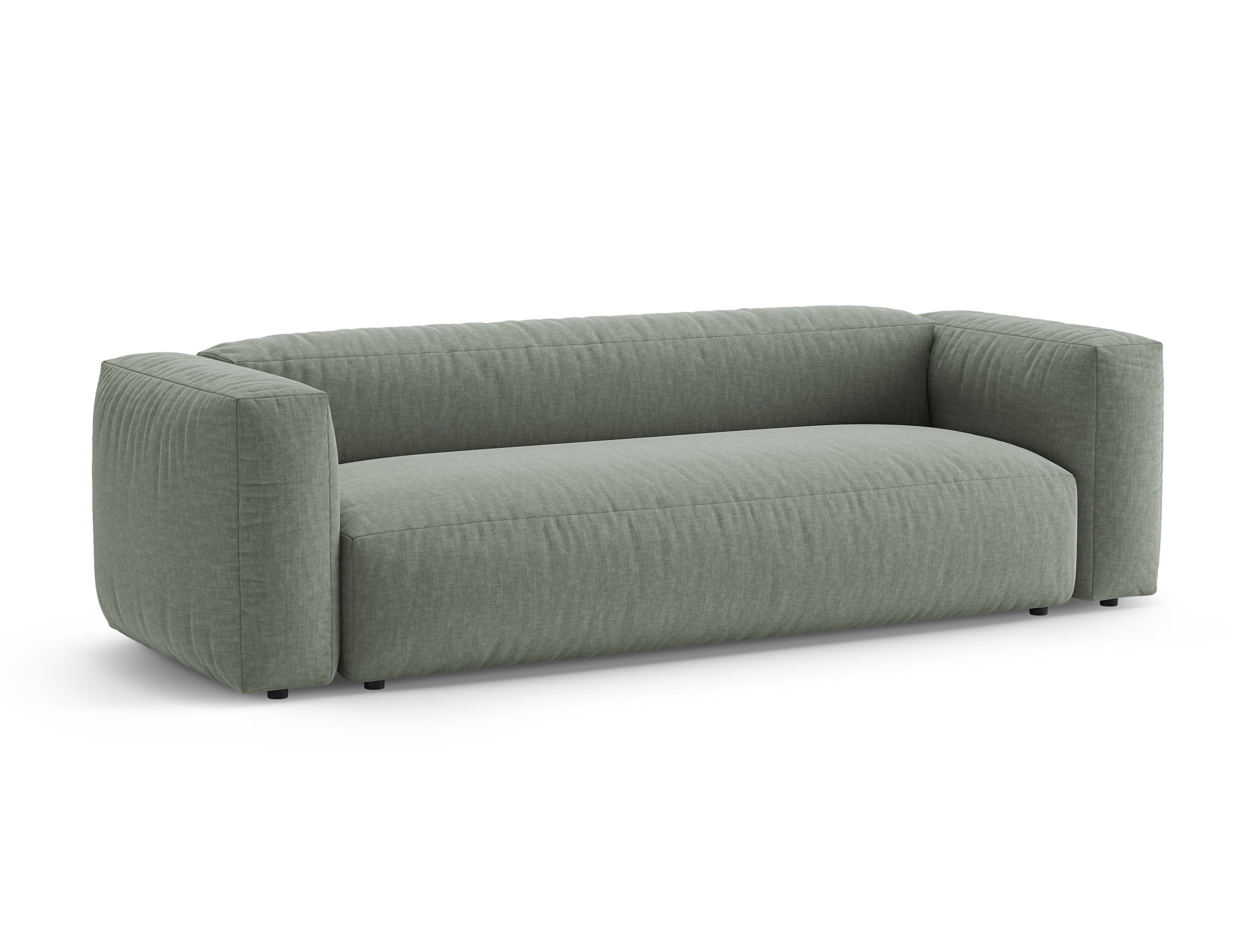 Sofa 3-sitzig mit Schlaffunktion MARTINA moosgrün