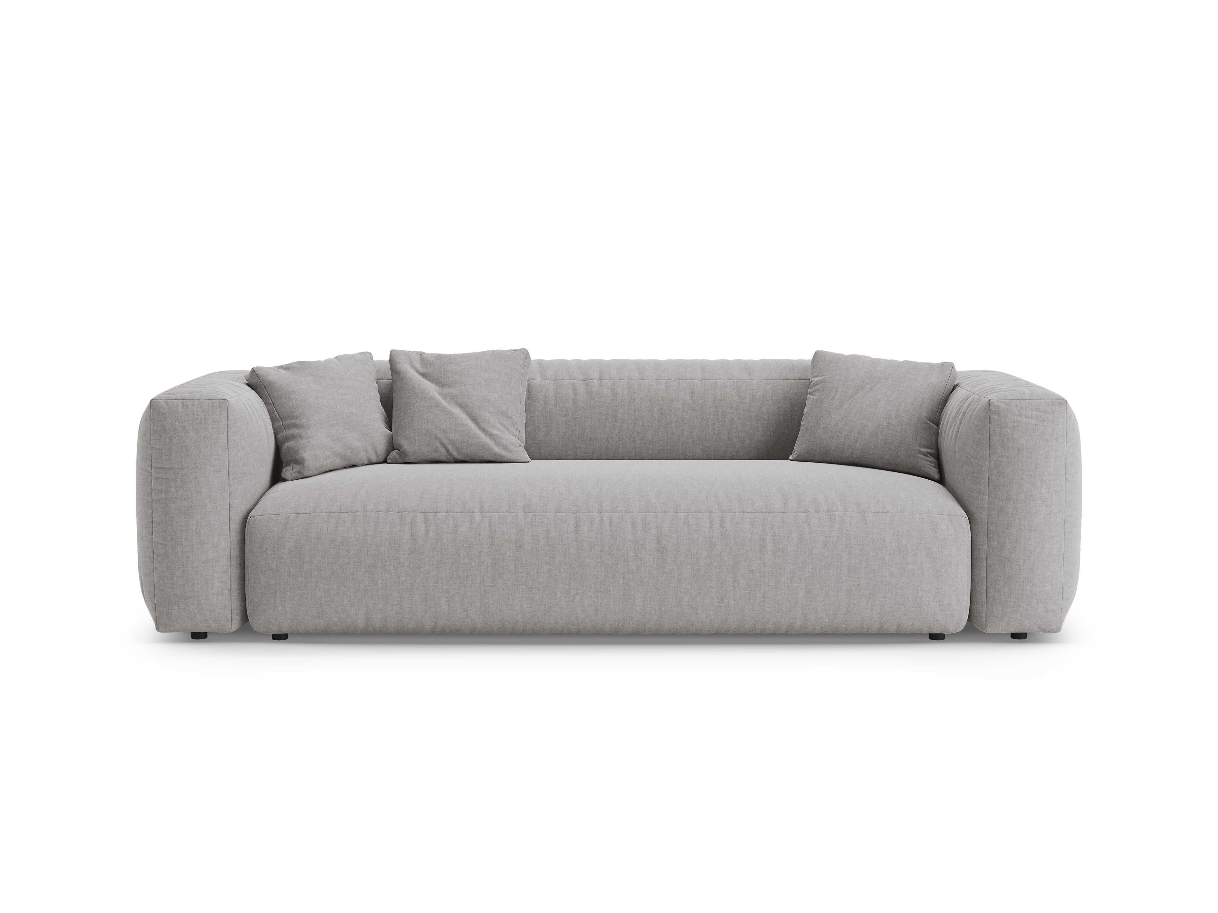 3-Seater Sofa with Sleeping Function MARTINA Light Grey