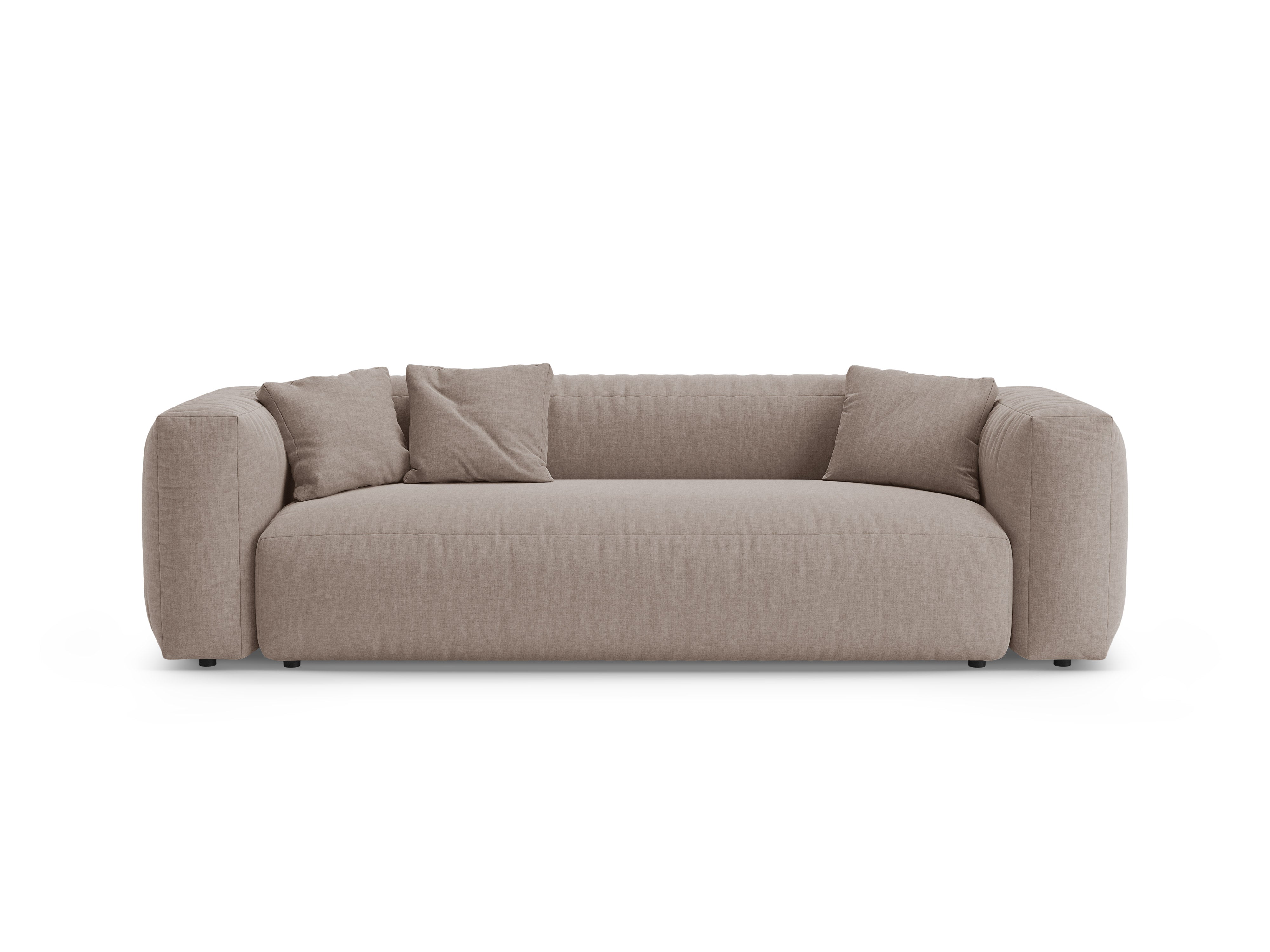 Sofa 3-osobowa z funkcją spania MARTINA ciemny beżowy