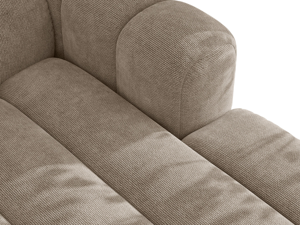 Sofa 3-osobowa z funkcją spania LUPINE beżowy szenil – ujęcie 7