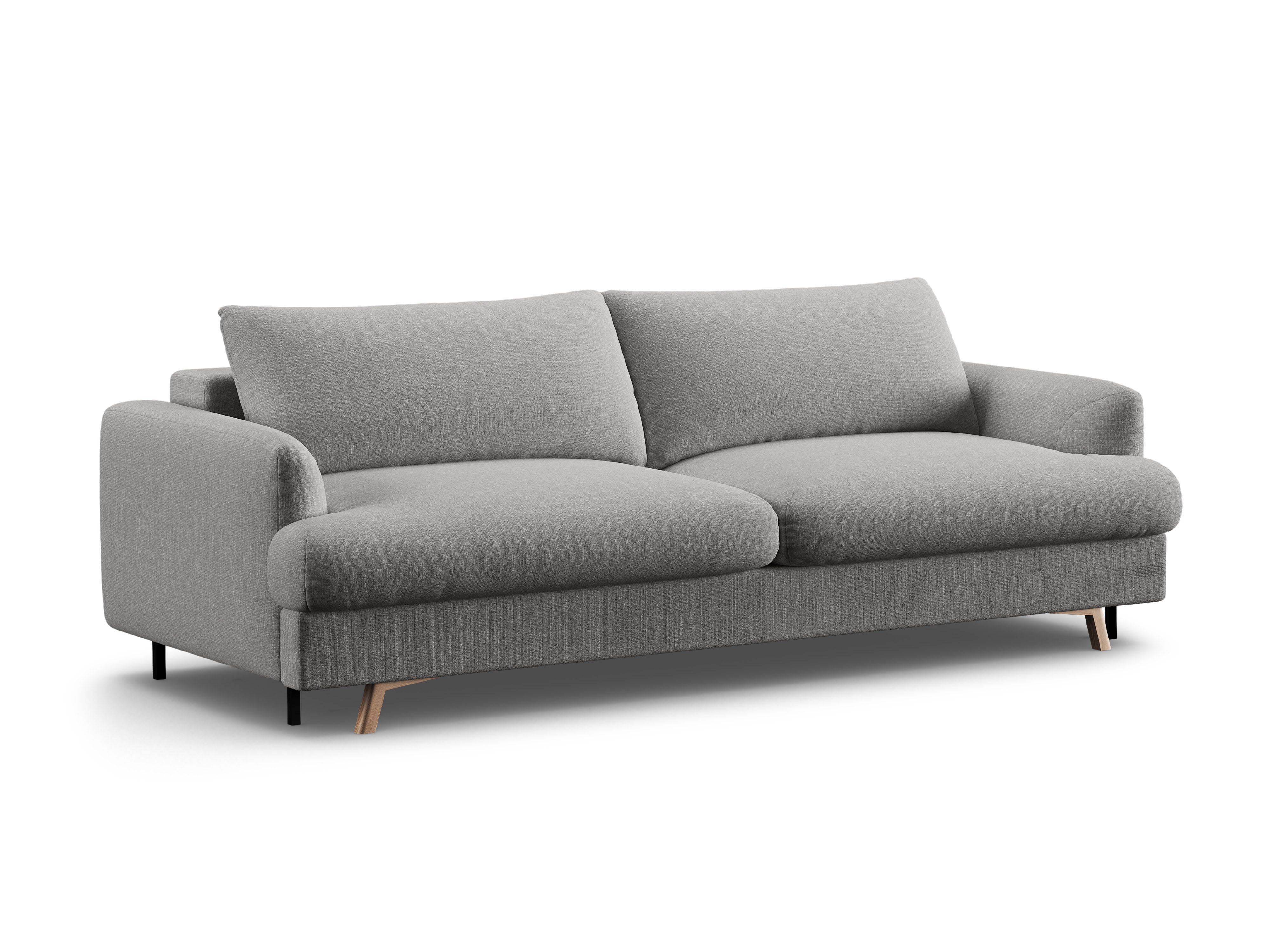 Sofa 3-osobowa z funkcją spania NAOMI popielaty melanż