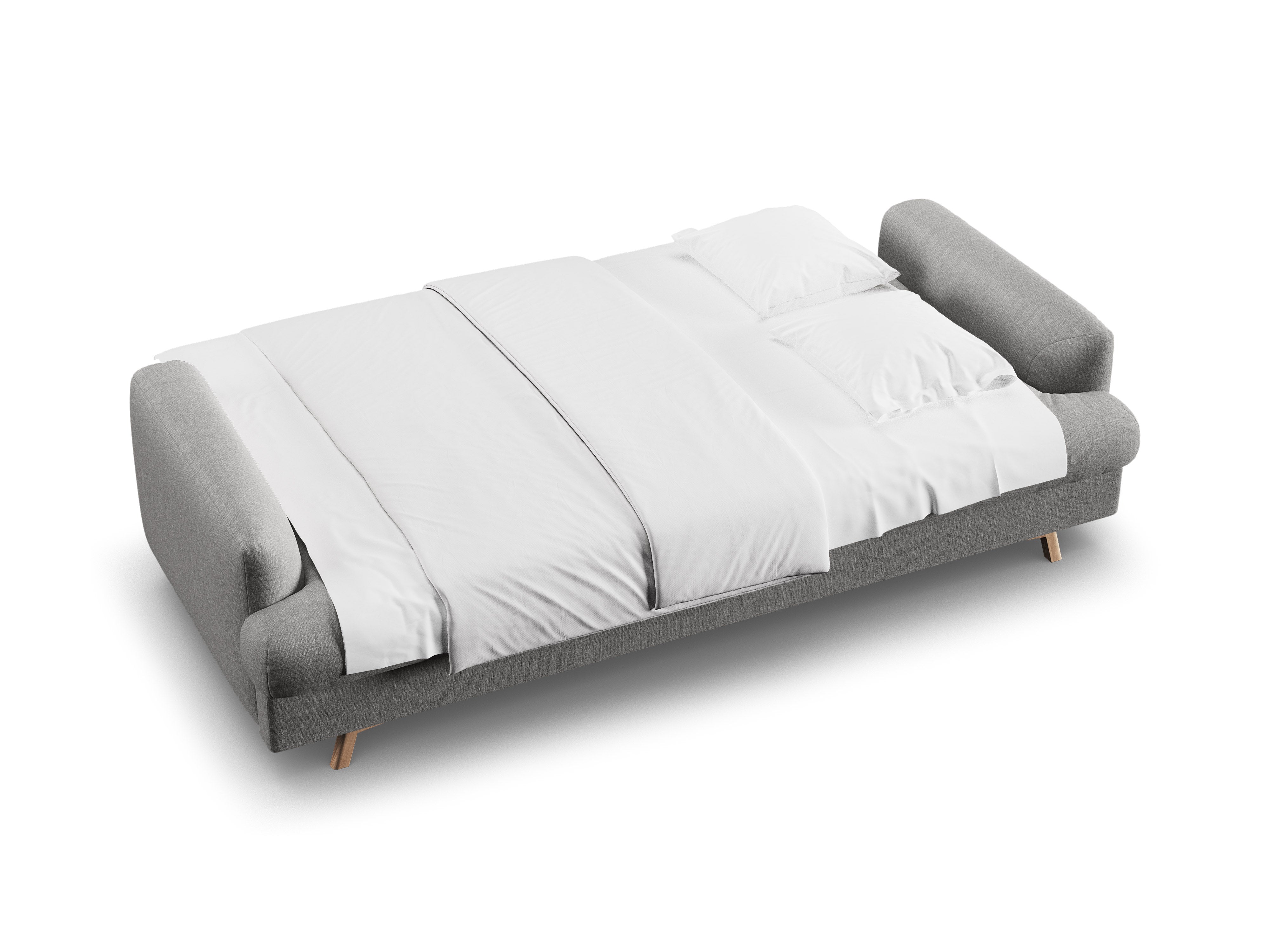 Sofa 3-osobowa z funkcją spania NAOMI popielaty melanż