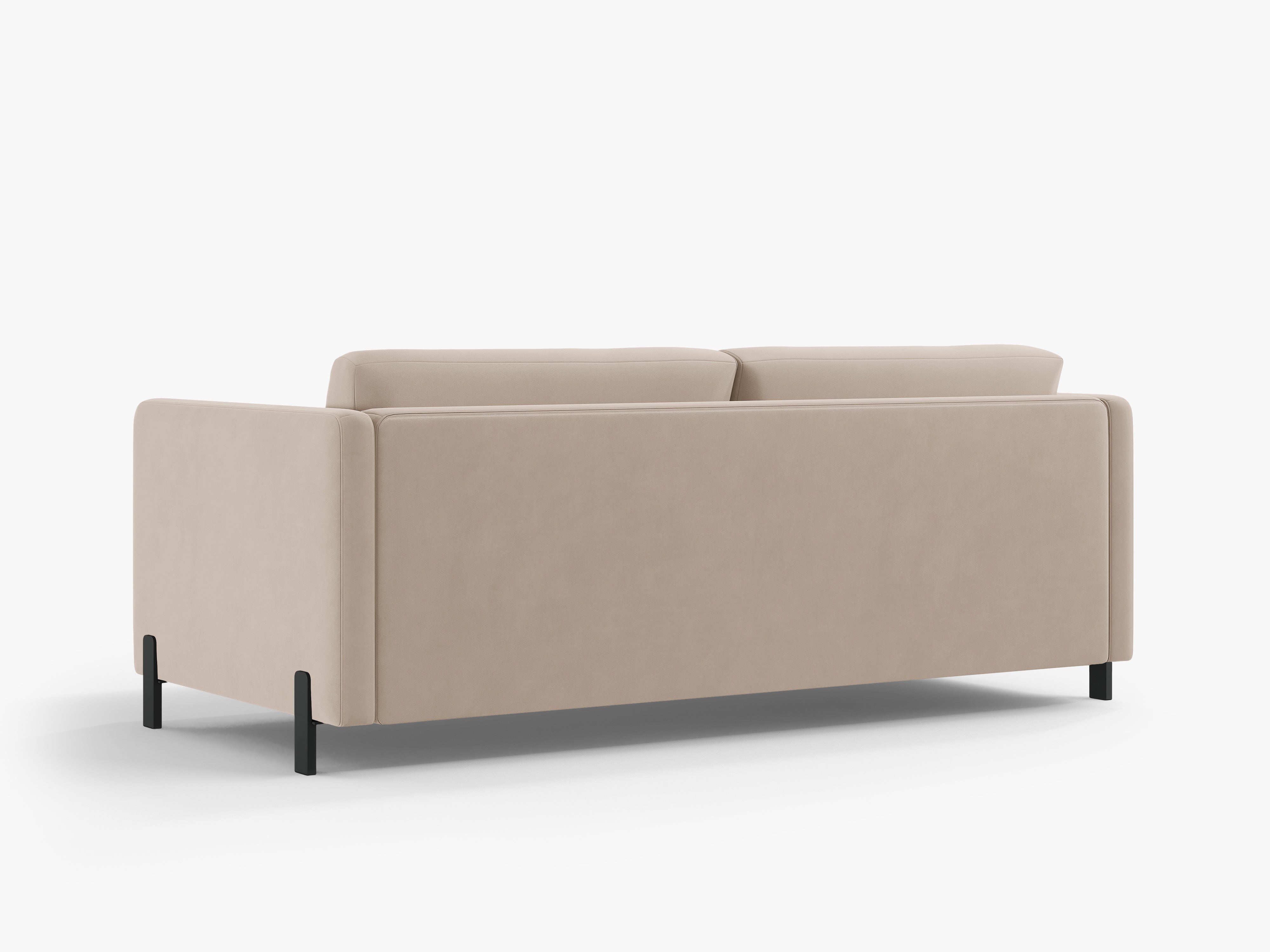 Sofa aksamitna 3-osobowa z funkcją spania GLORIA beżowy