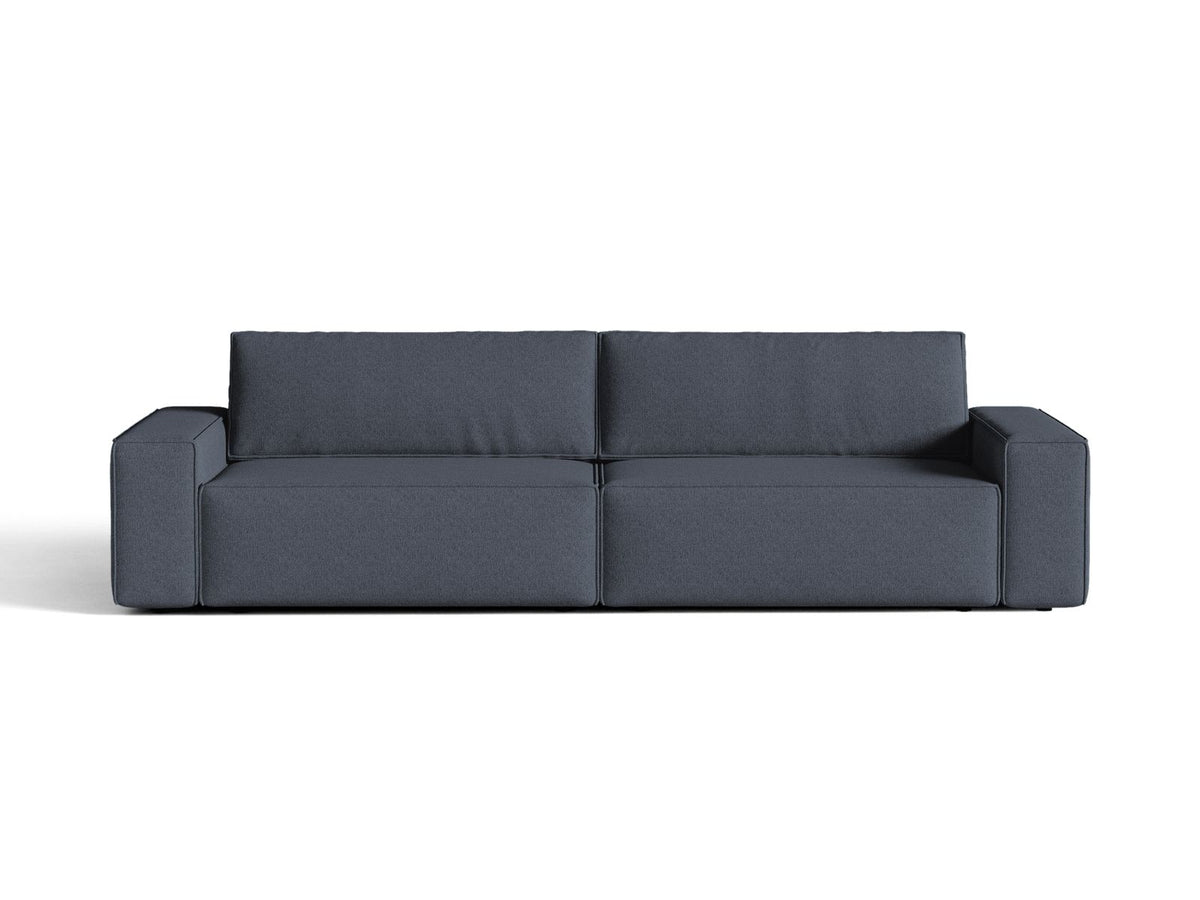 Sofa 3-osobowa z funkcją spania JODIE niebieski – Micadoni