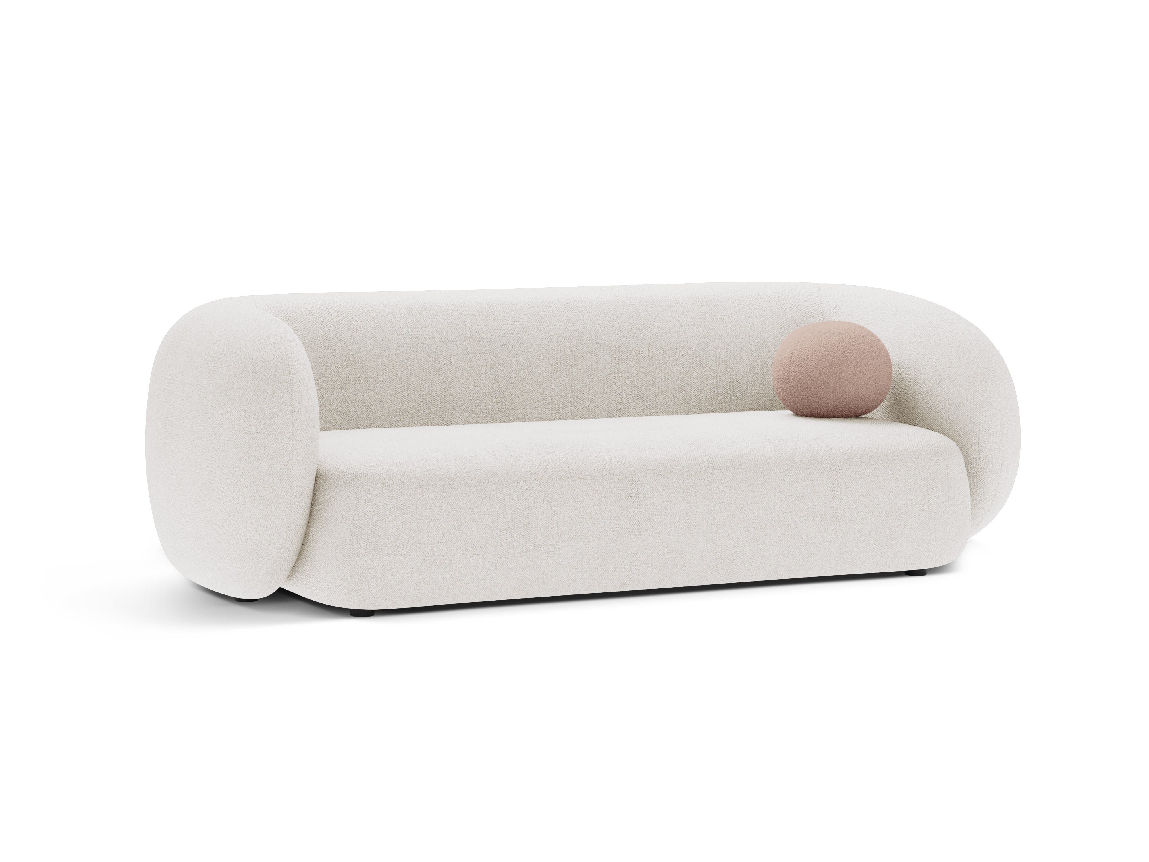Sofa 3-osobowa KATE biały boucle – Micadoni