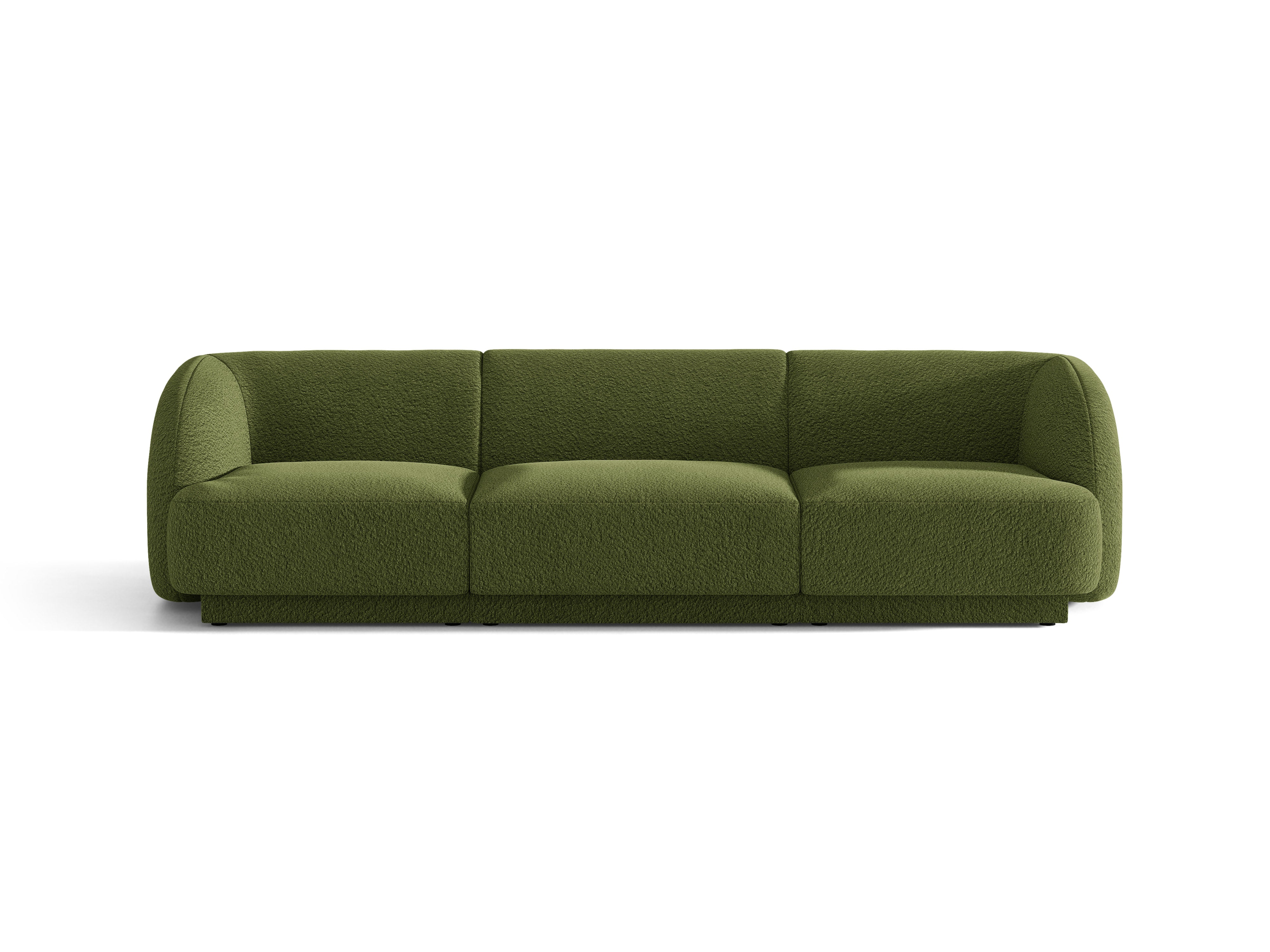 Sofa 3-osobowa MILEY zielony boucle do salonu
