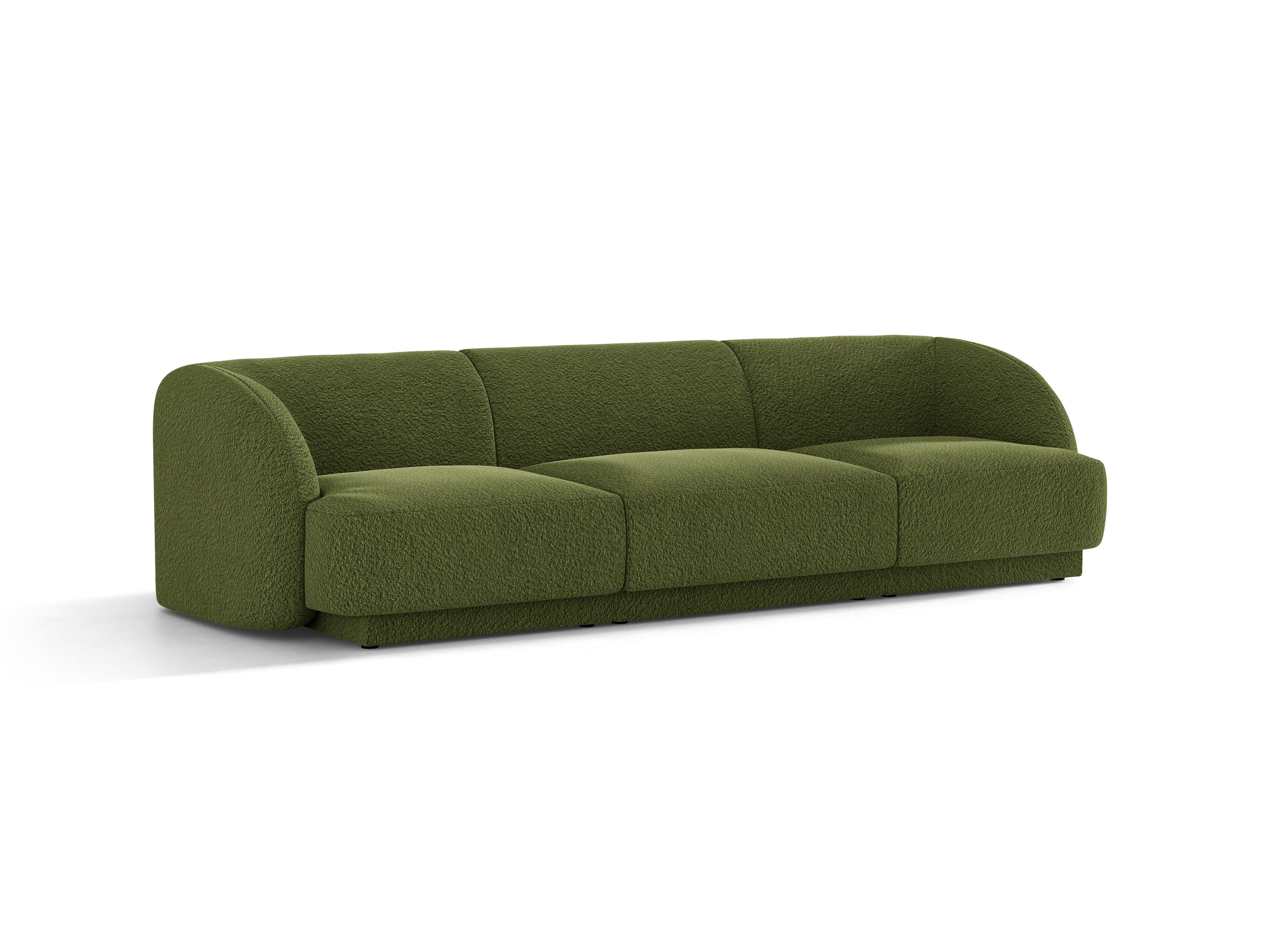 Sofa 3-osobowa MILEY zielony boucle – Micadoni