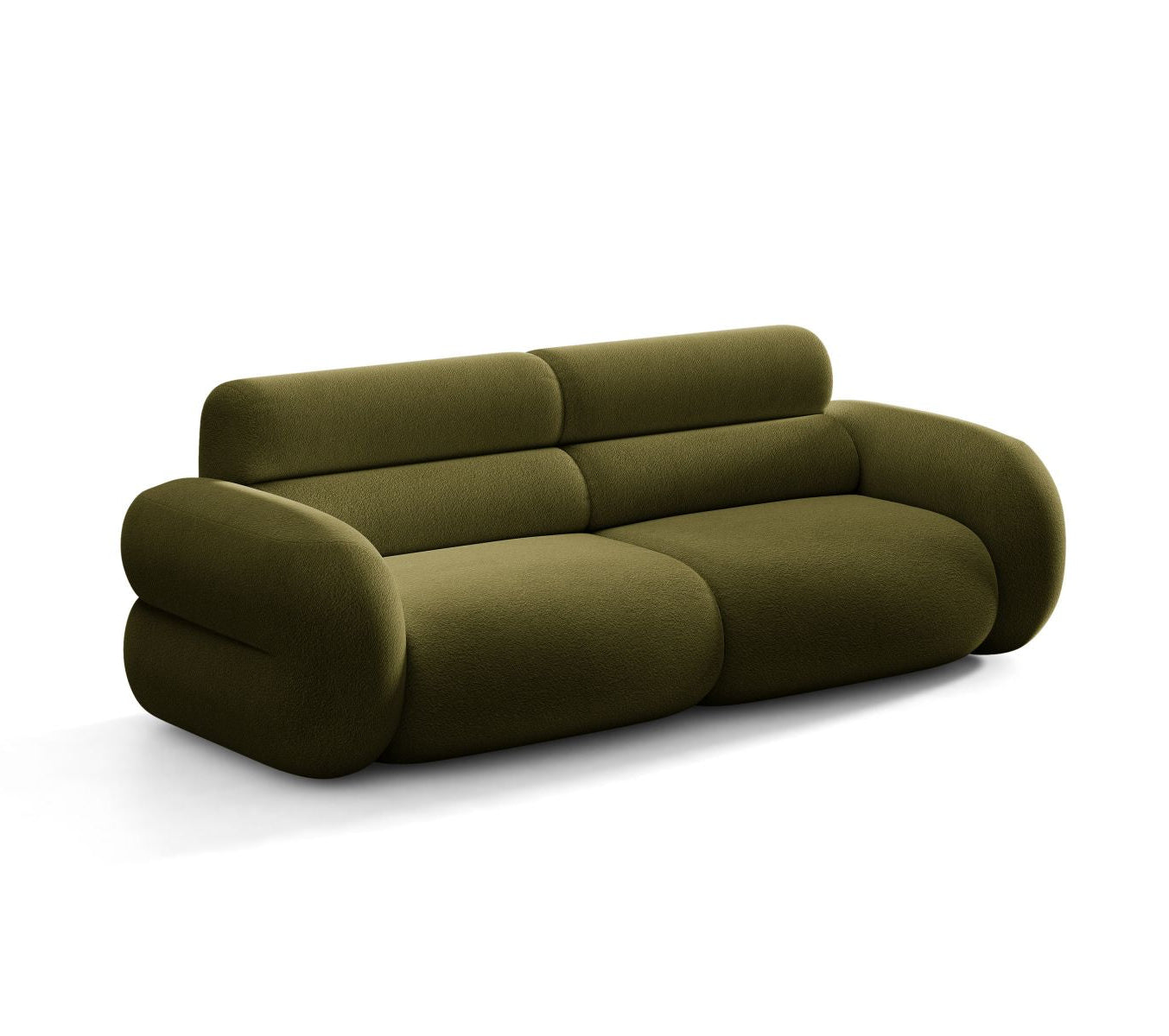 Sofa 3-osobowa NEO oliwkowy boucle