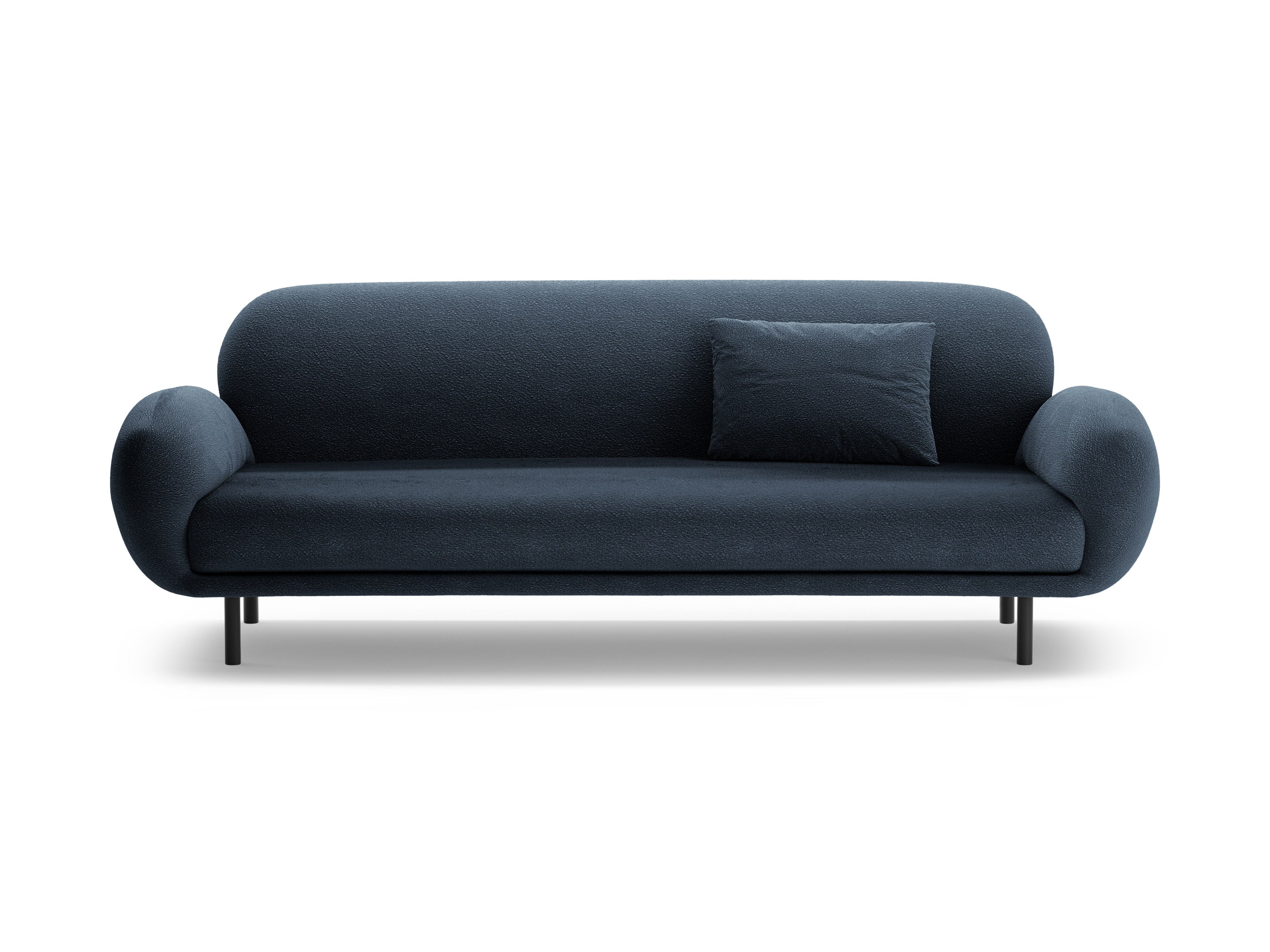 Sofa 3-Sitzer POPPY dunkelblau Boucle