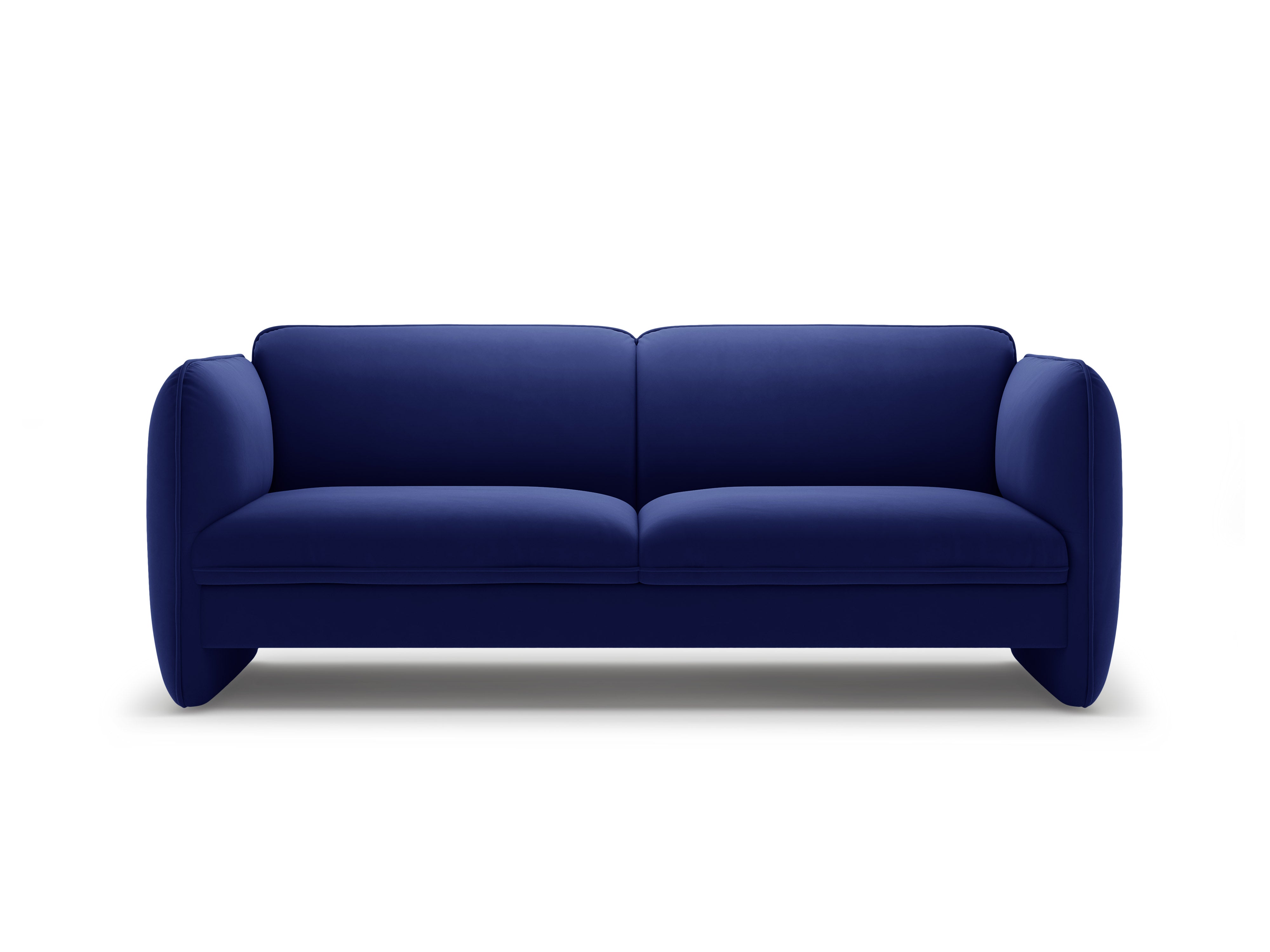 Sofa 3-osobowa aksamitna GEORGIA kobaltowy