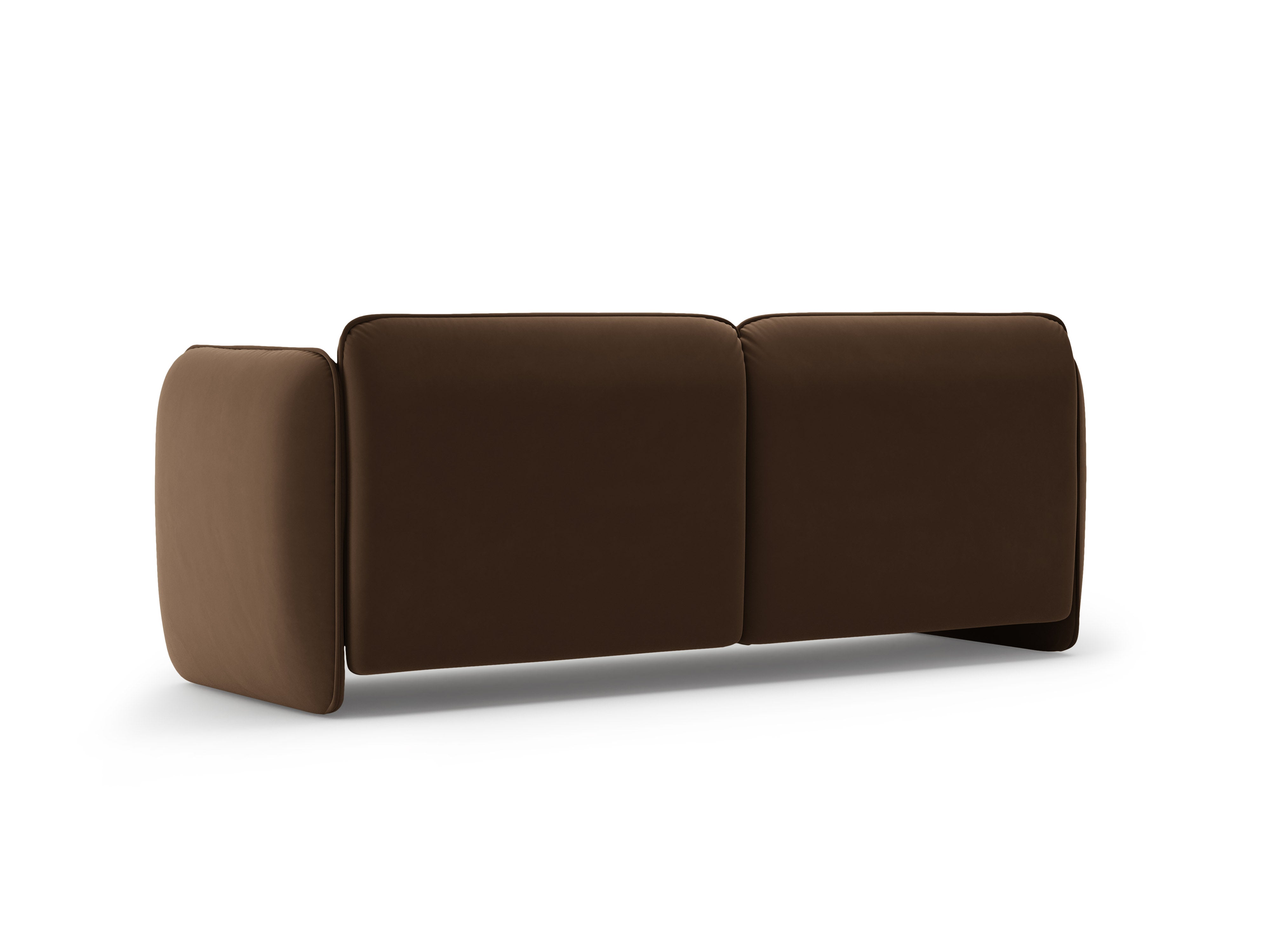 Sofa 3-osobowa aksamitna GEORGIA czekoladowy