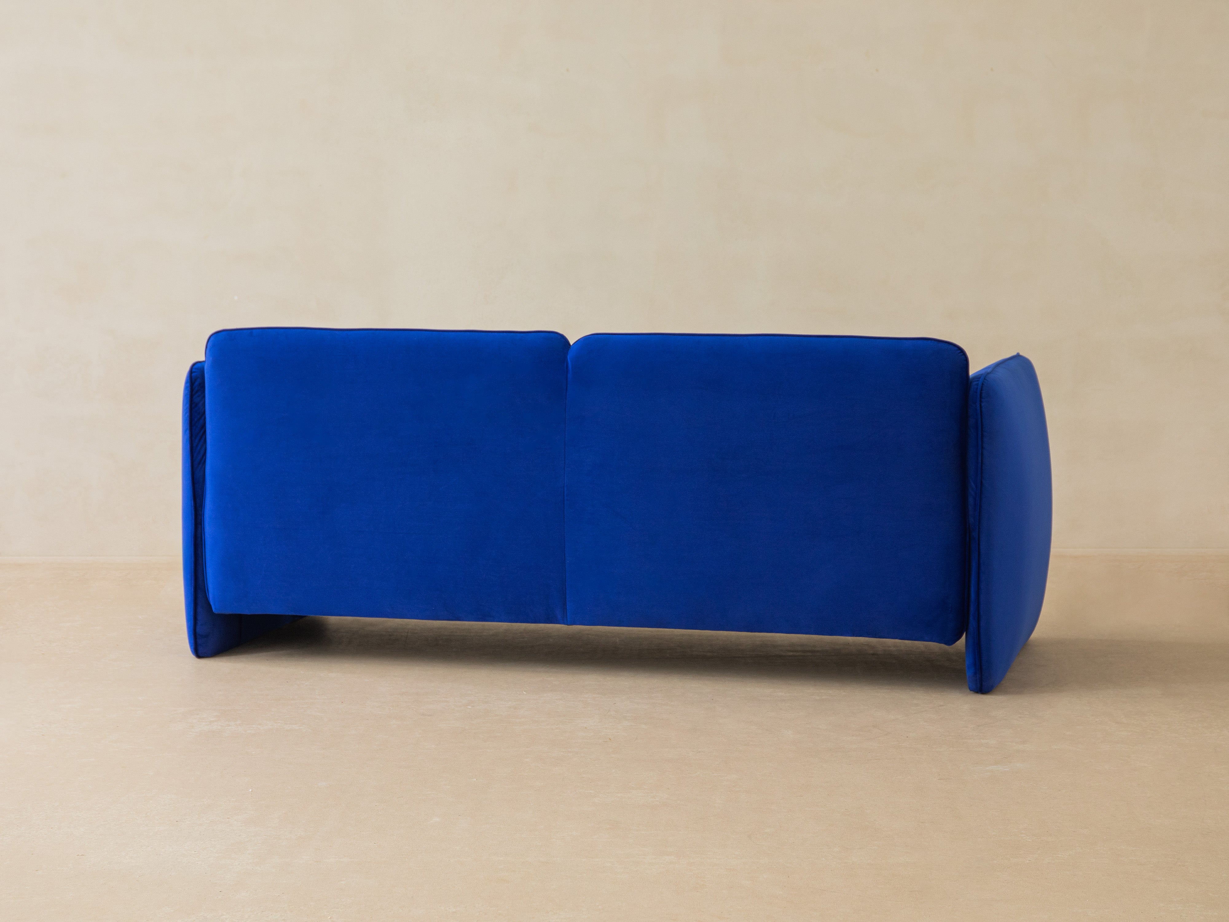 Sofa aksamitna 2-osobowa GEORGIA czarny