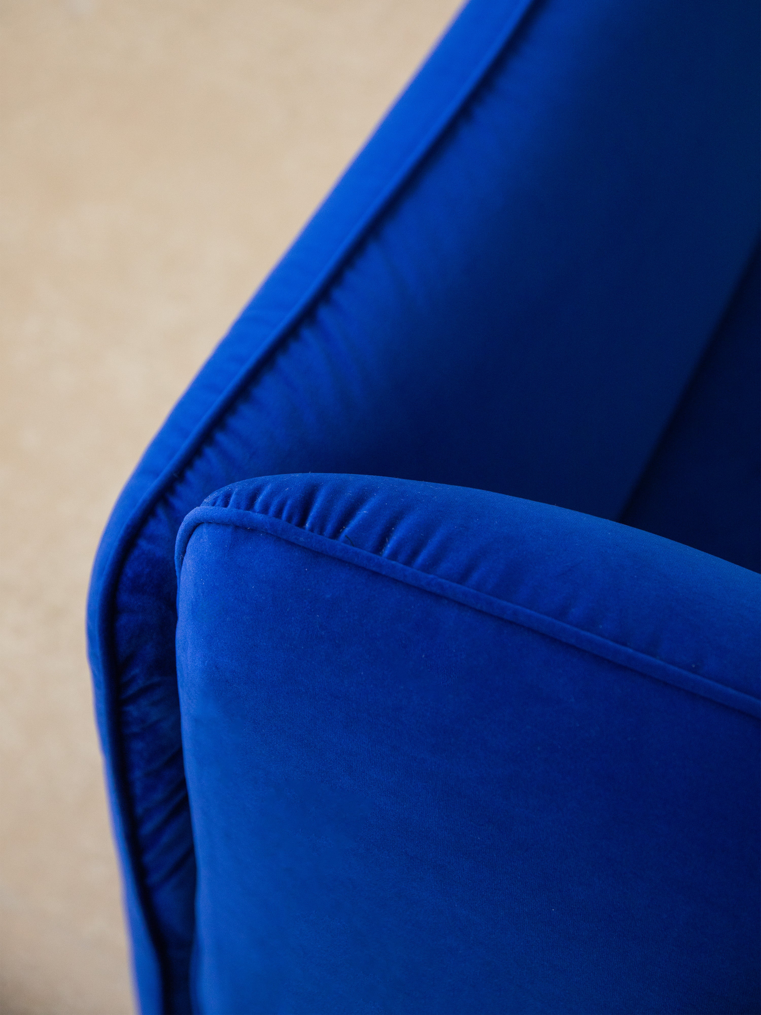 Sofa aksamitna 2-osobowa GEORGIA czarny