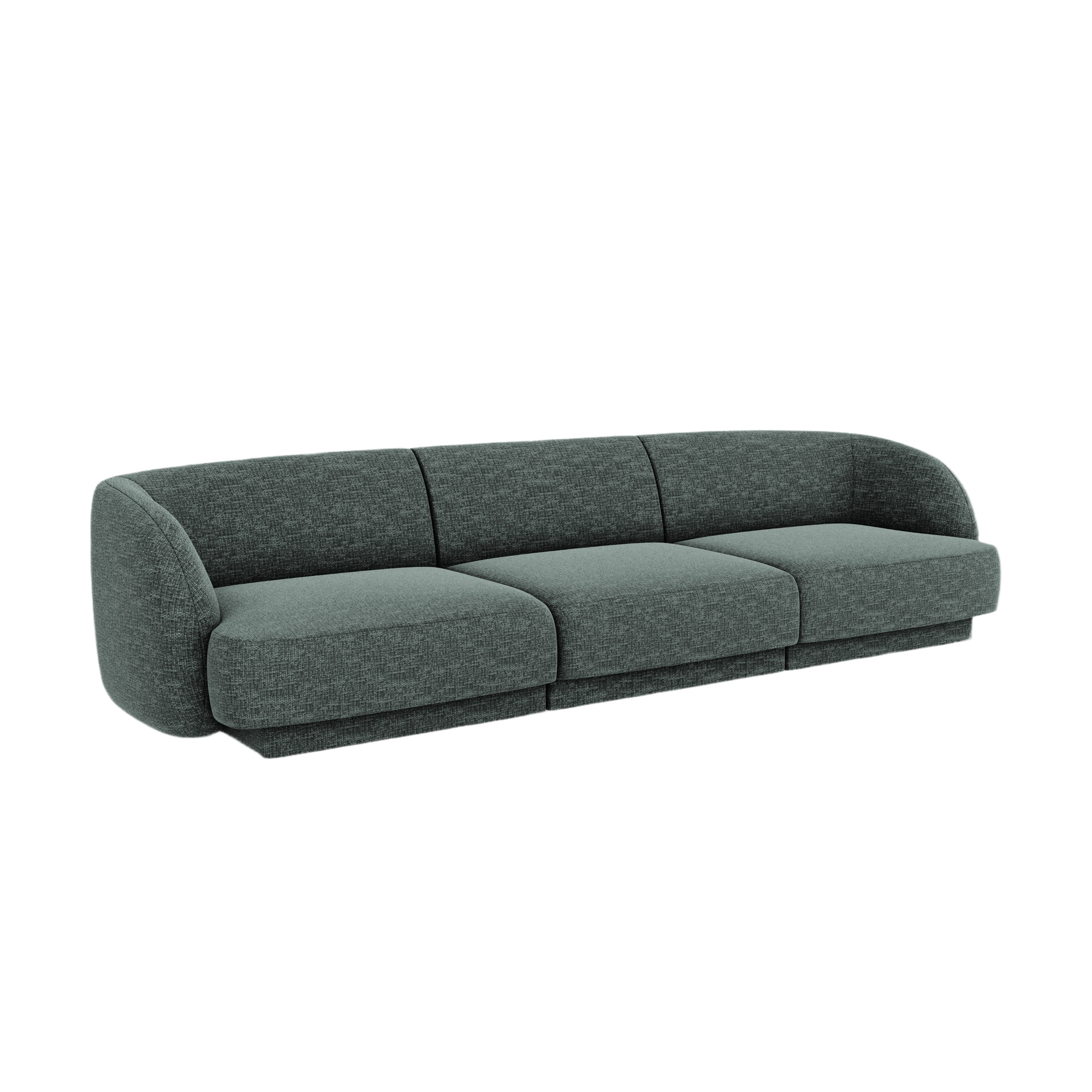 Sofa 3-osobowa MILEY petrol szenil jedwabisty