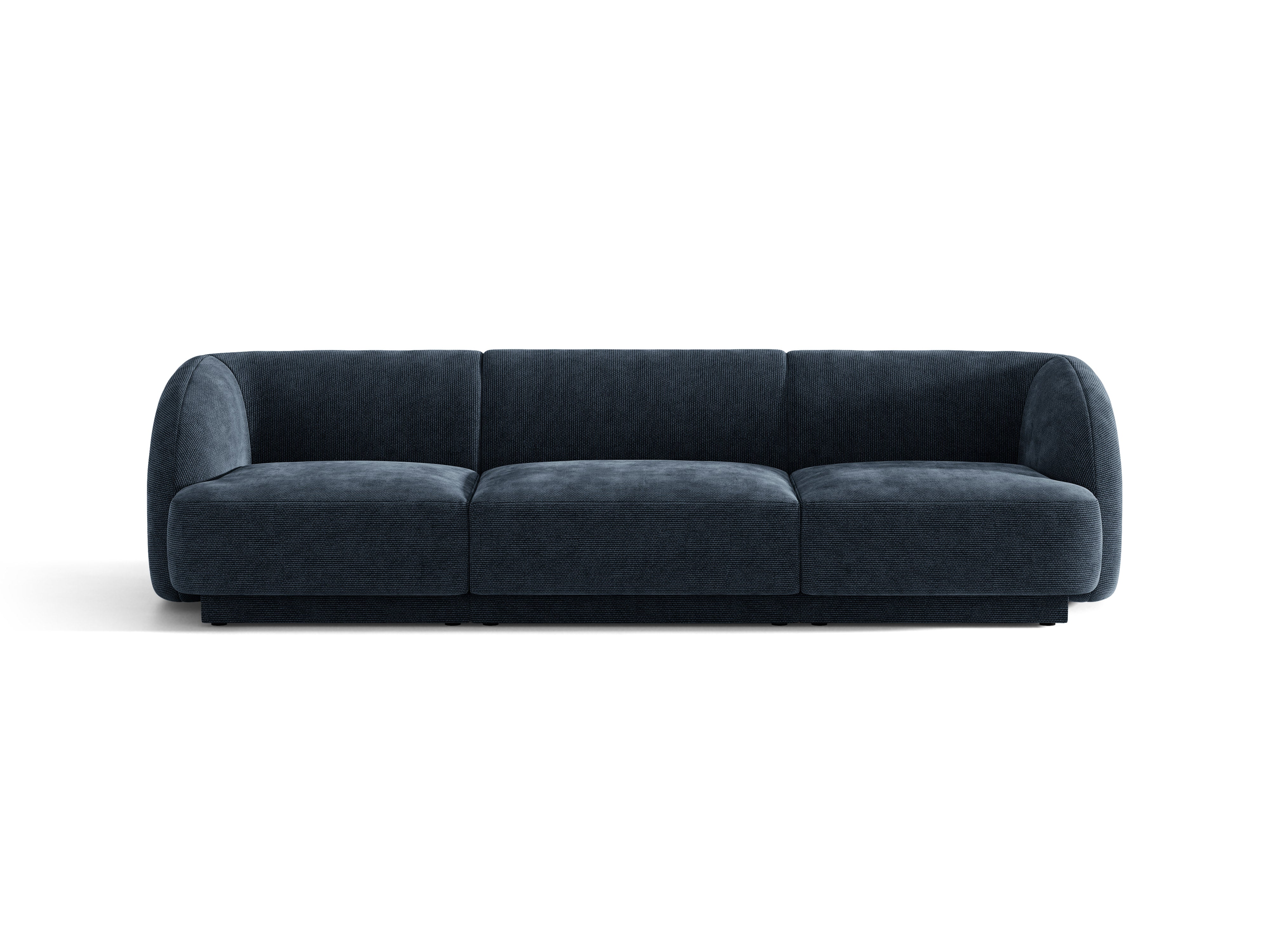 Sofa 3-osobowa MILEY granatowy szenil jedwabisty