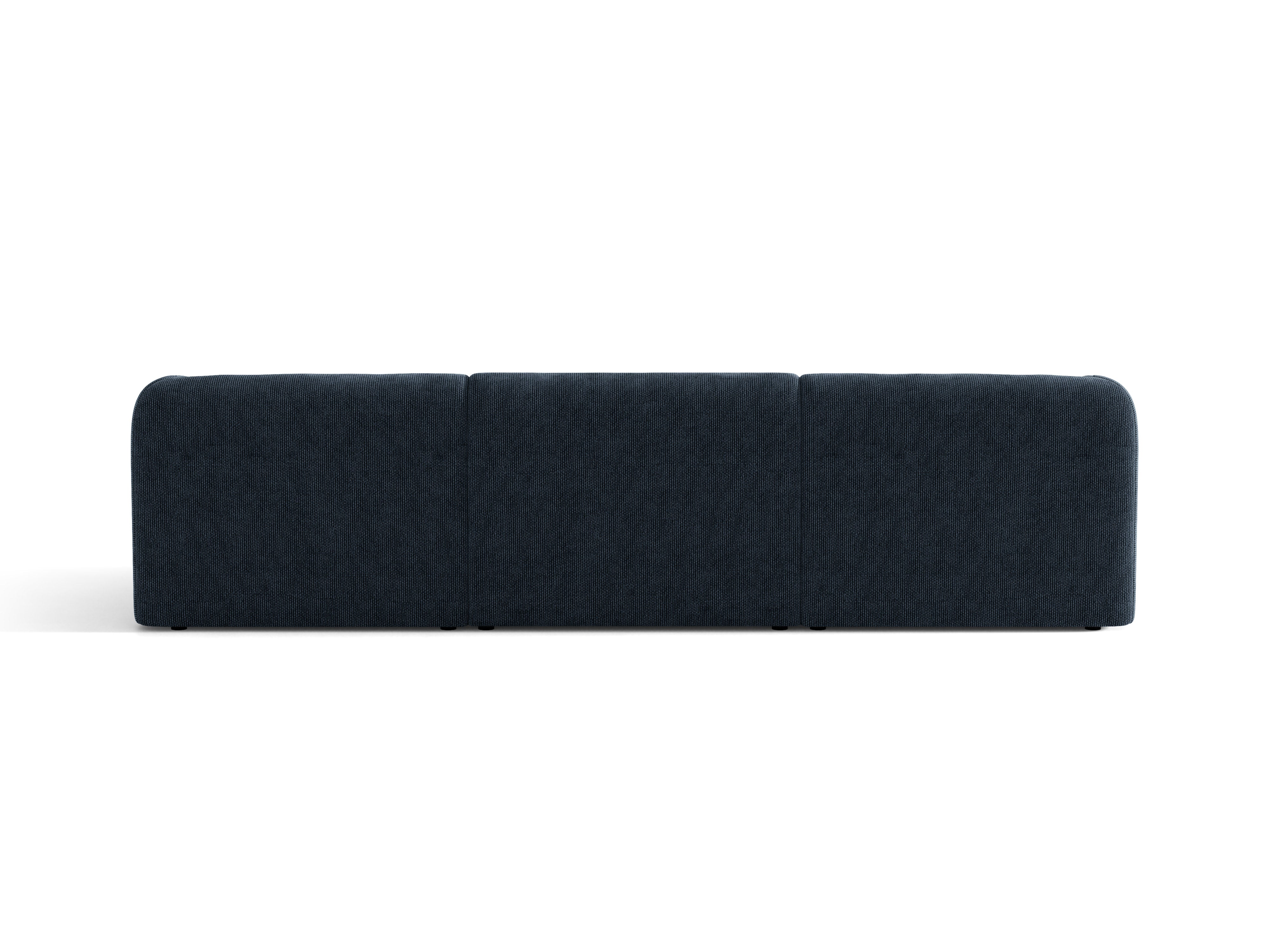 Sofa 3-osobowa MILEY granatowy szenil jedwabisty