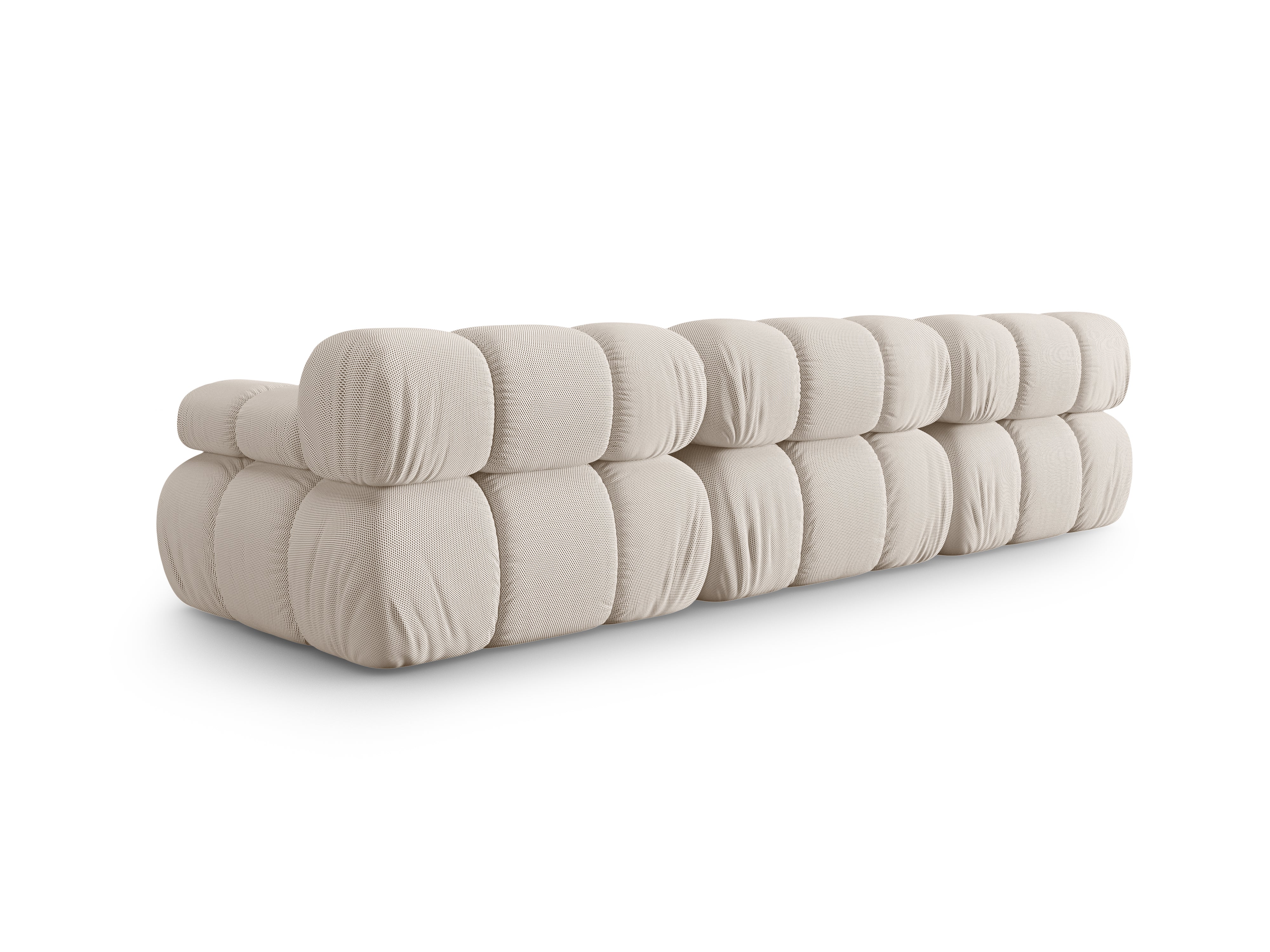 Sofa modułowa 3-osobowa BELLIS beżowa tkanina 3D