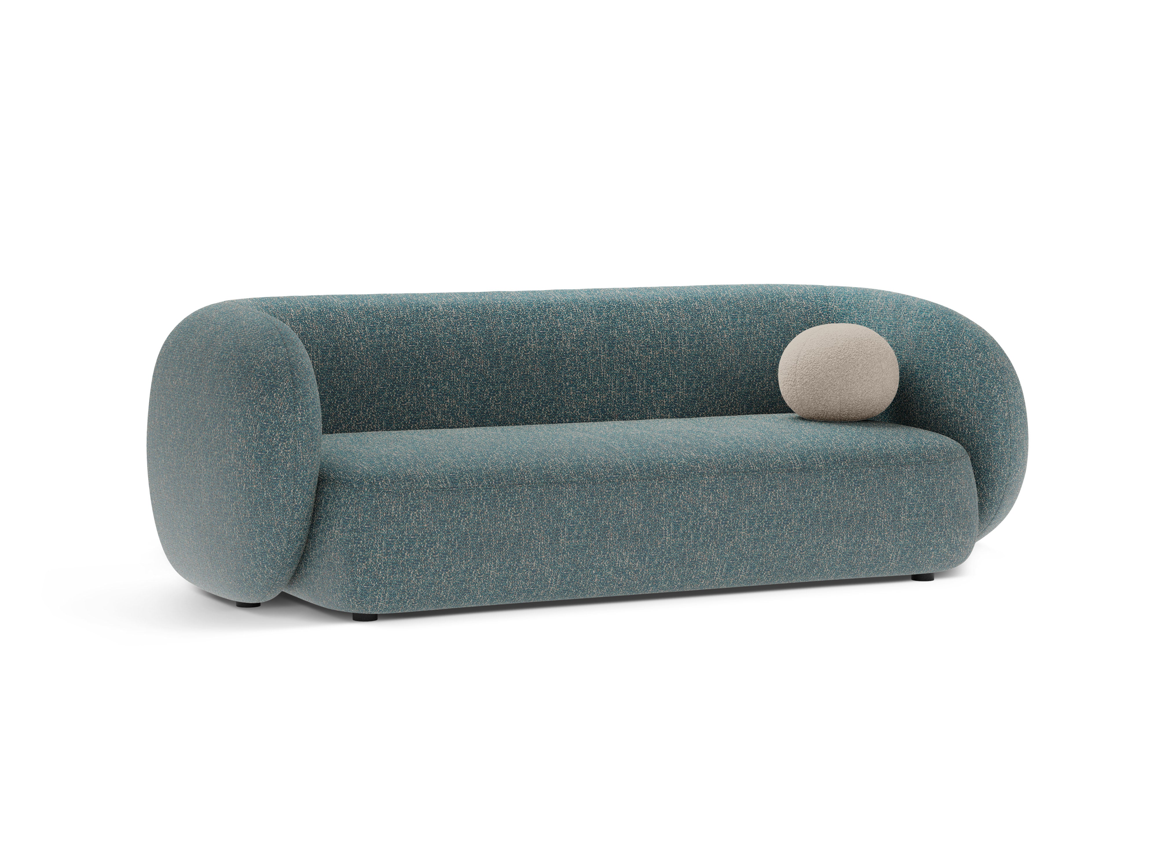 Sofa 3-osobowa KATE niebieski melanż – Micadoni