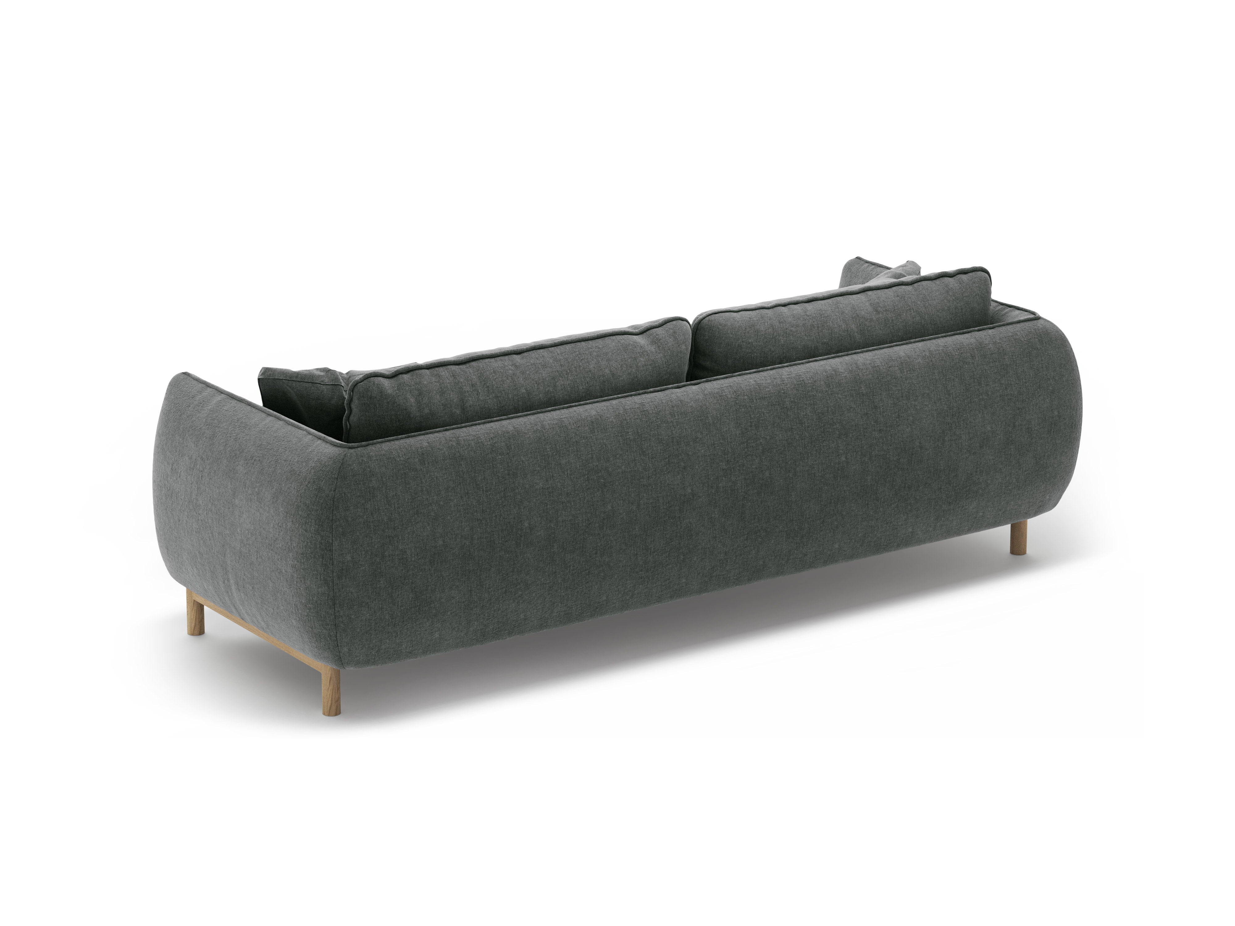 Sofa 3-Sitzer ADA dunkelgrau Chenille