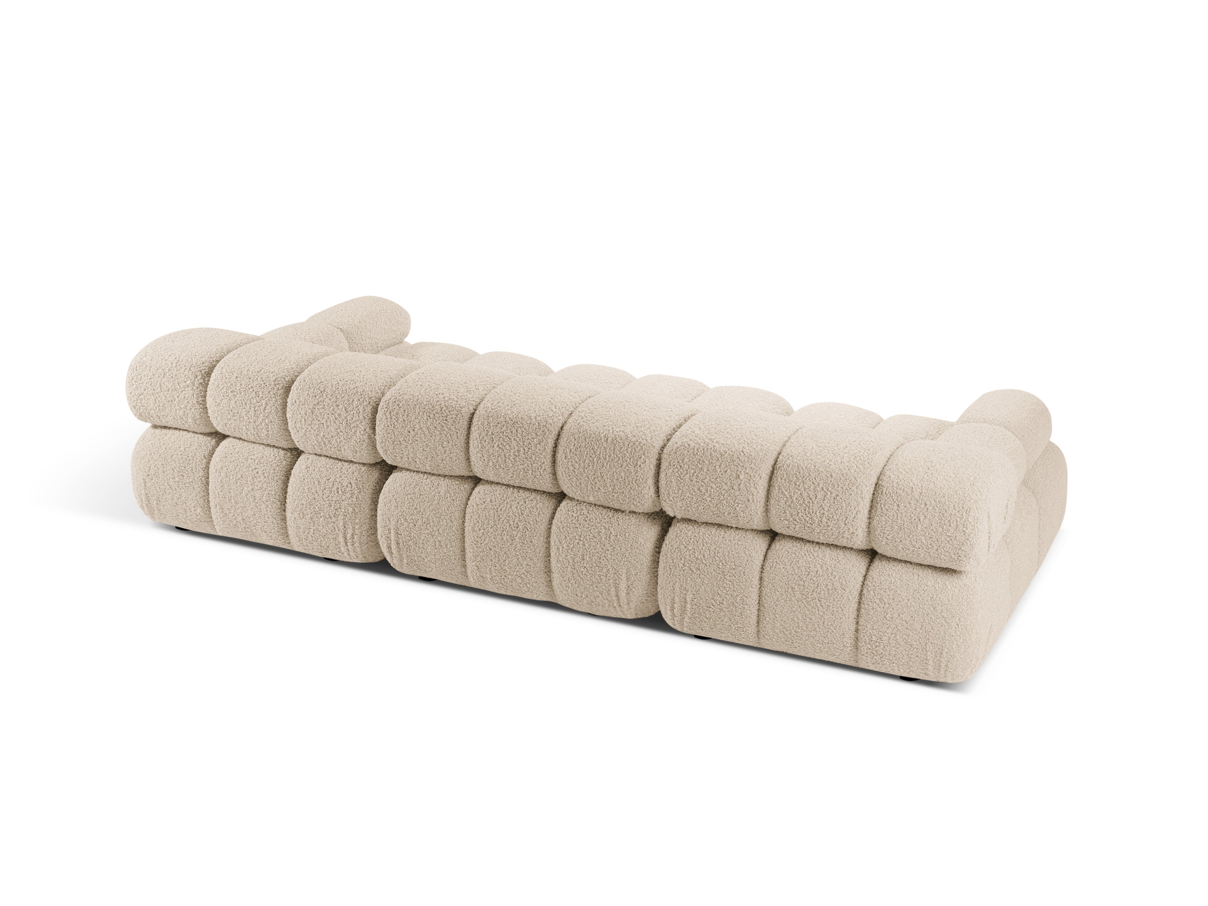 Sofa modułowa 3-osobowa BELLIS beżowy boucle