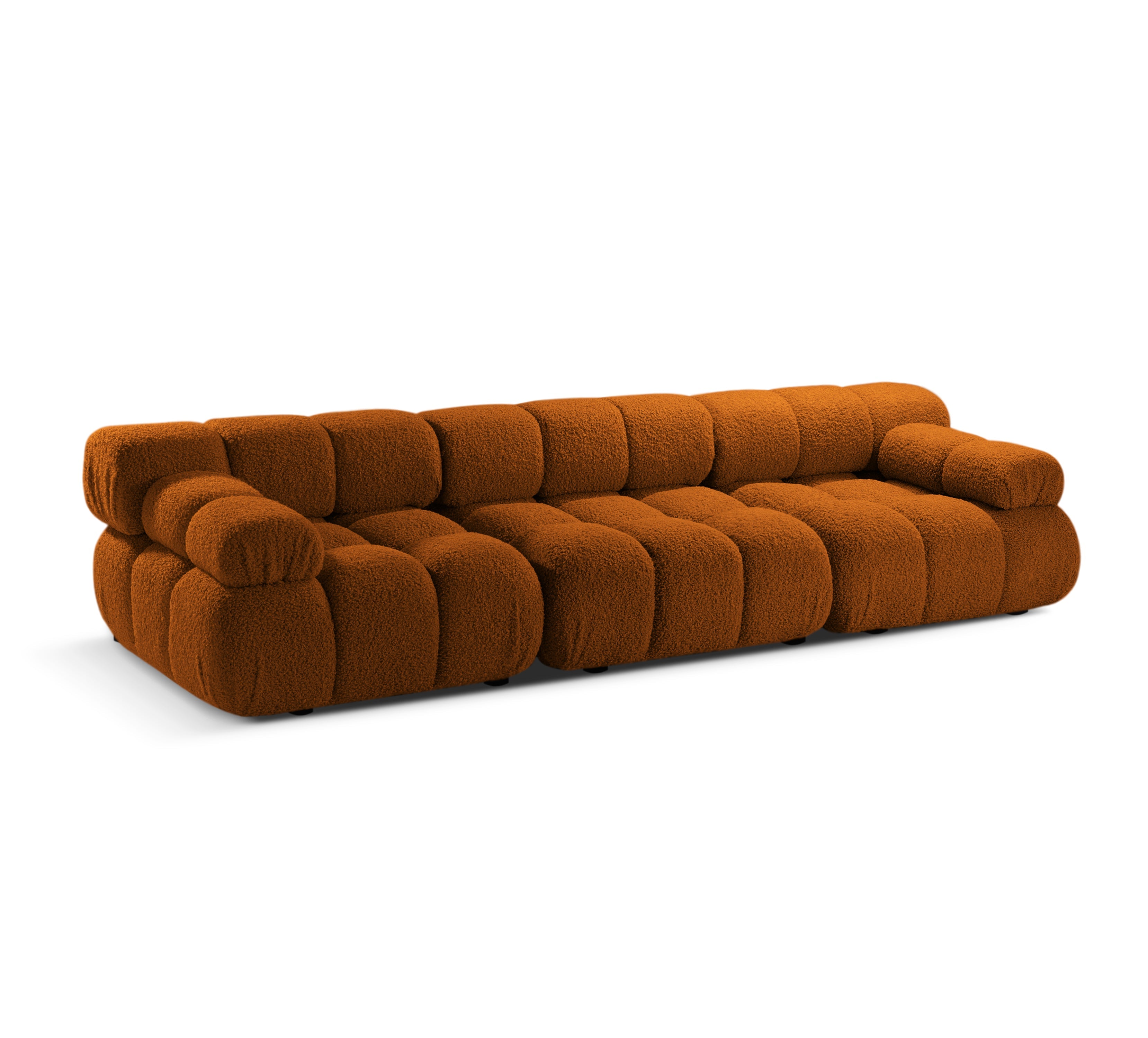 Sofa modułowa 3-osobowa BELLIS ceglany boucle