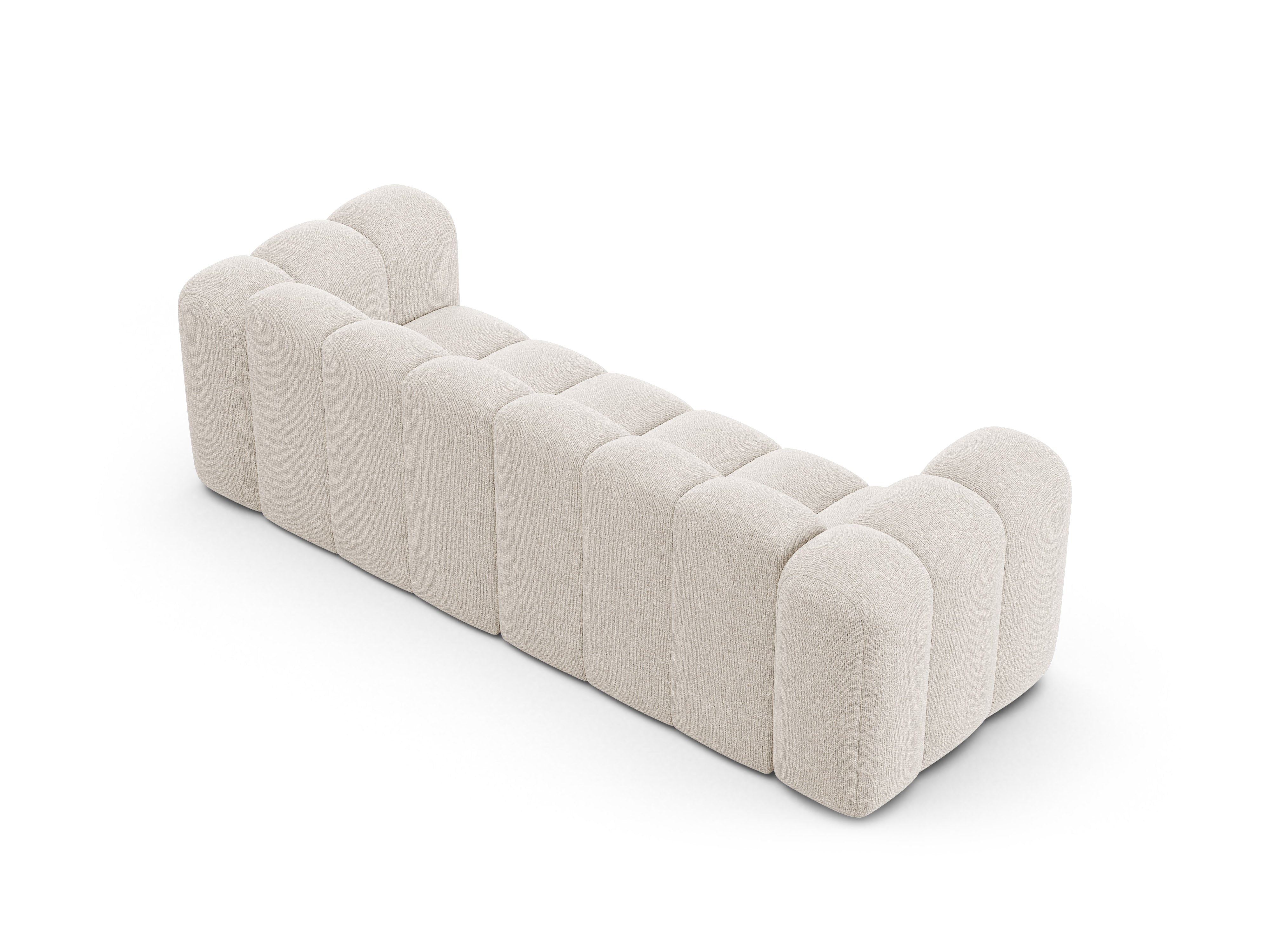Sofa 3-osobowa LUPINE jasny beżowy szenil