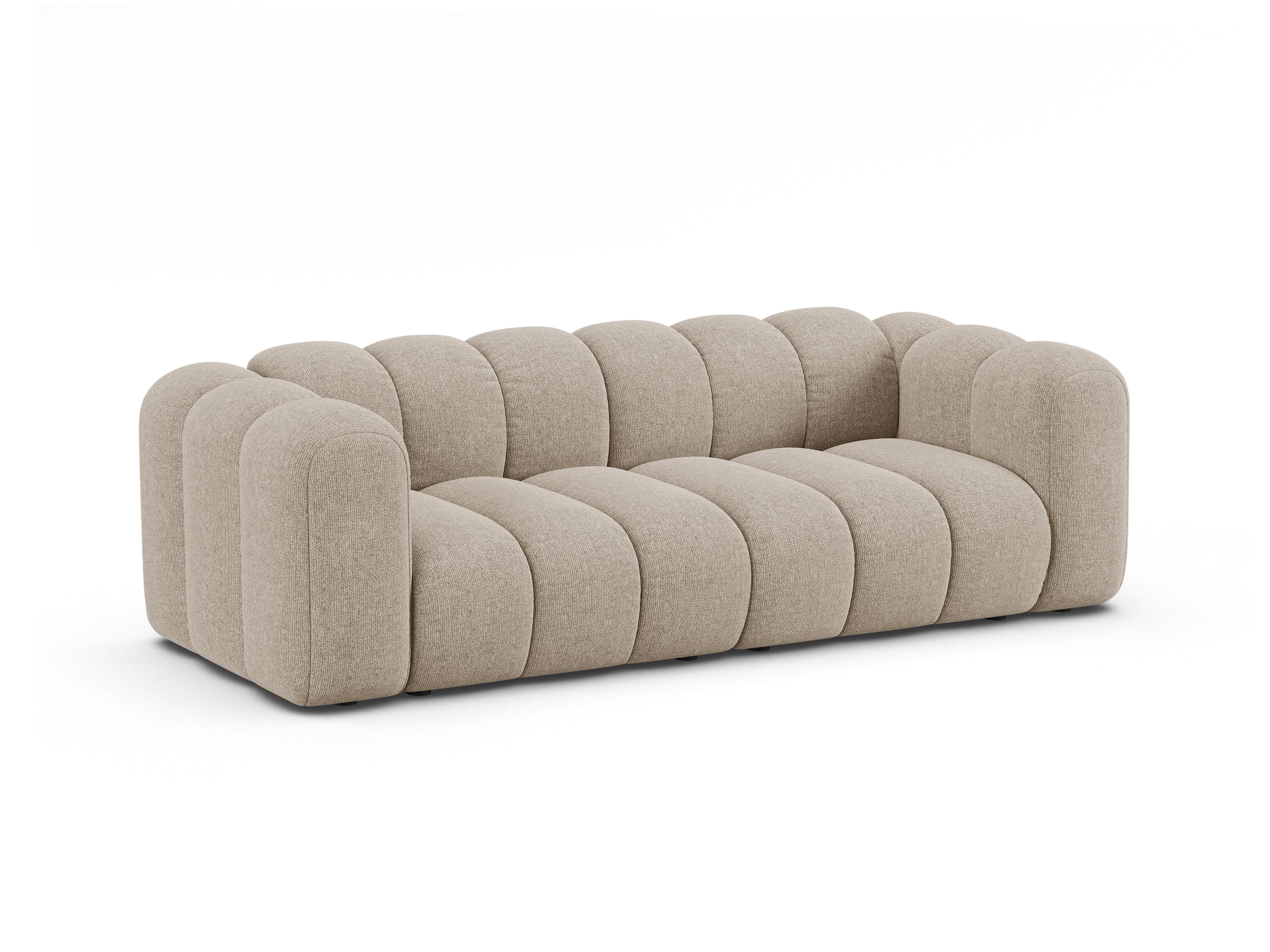 3-seater Sofa LUPINE beige chenille