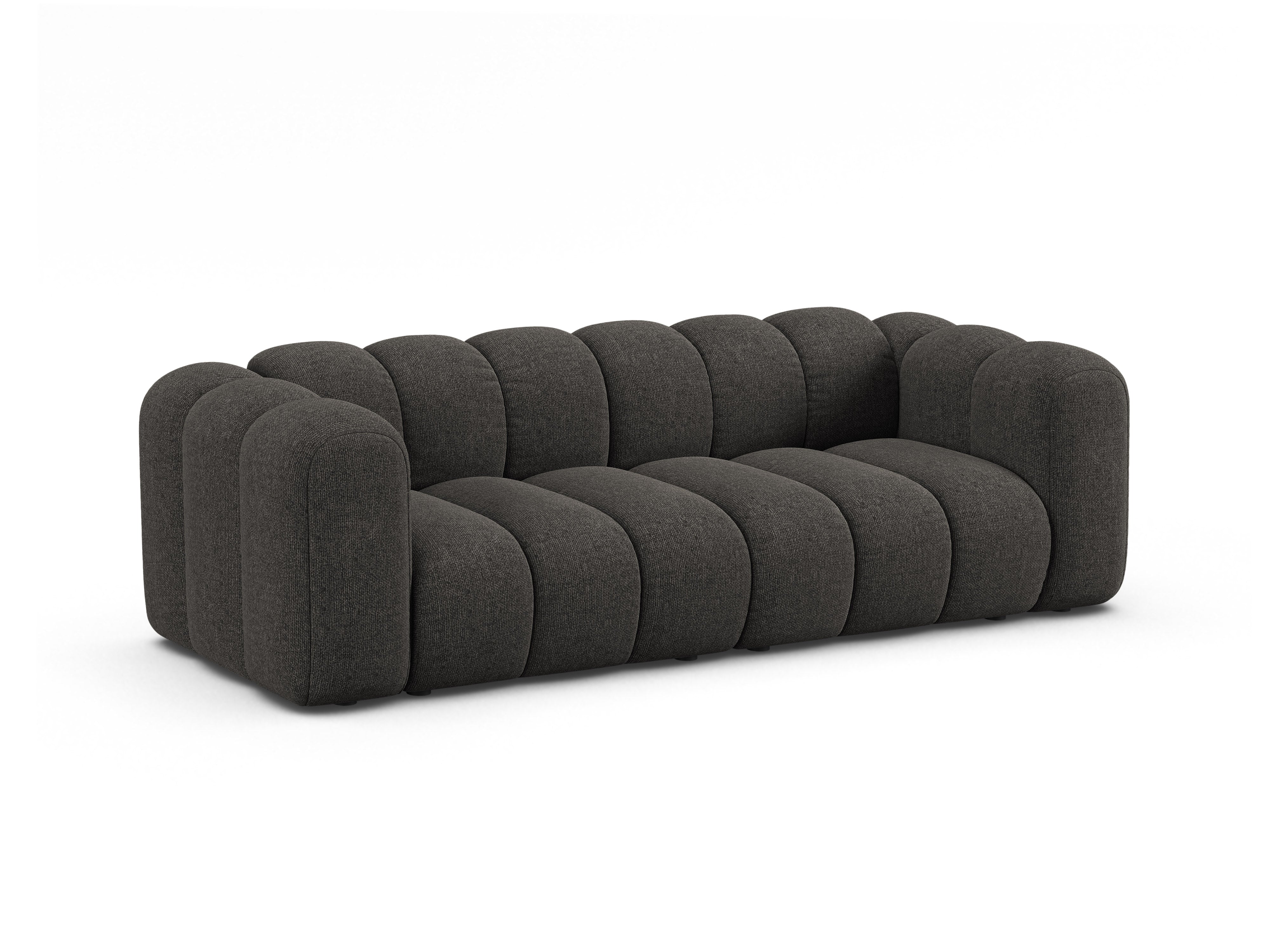3-seater Sofa LUPINE gray chenille