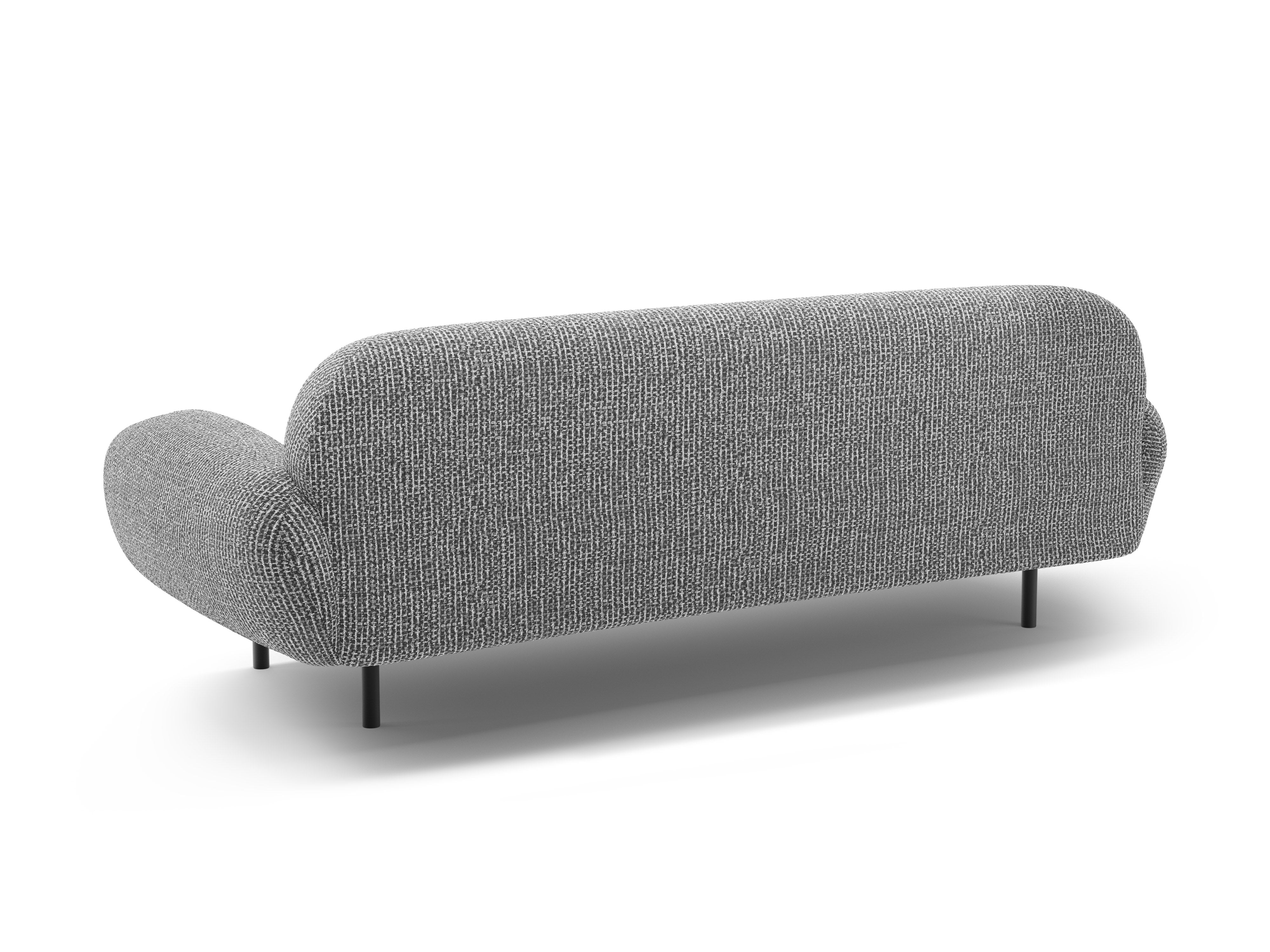 Sofa 3-osobowa POPPY ciemnoszary szenil