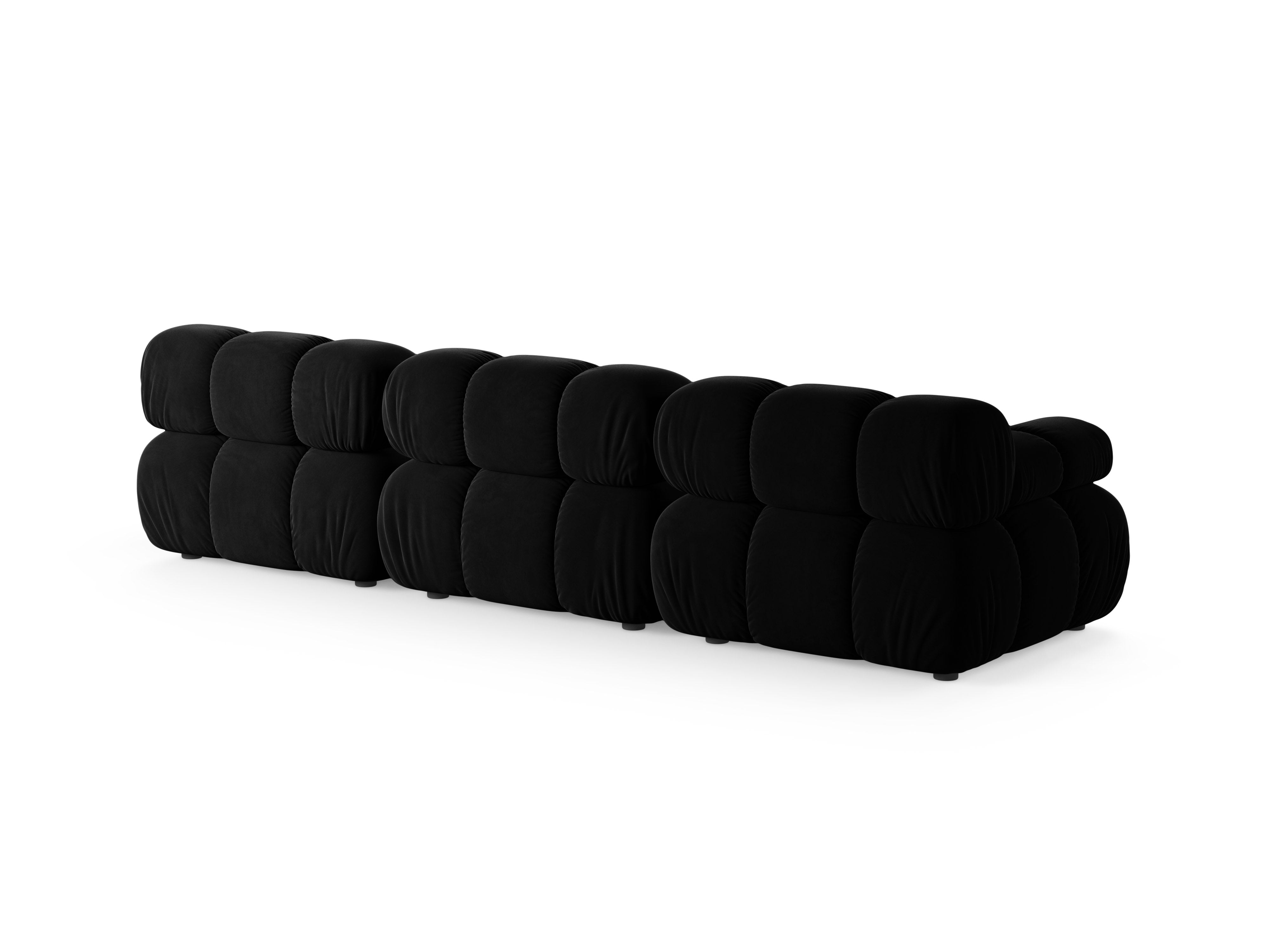 Sofa modułowa 3-osobowa BELLIS czarny welur