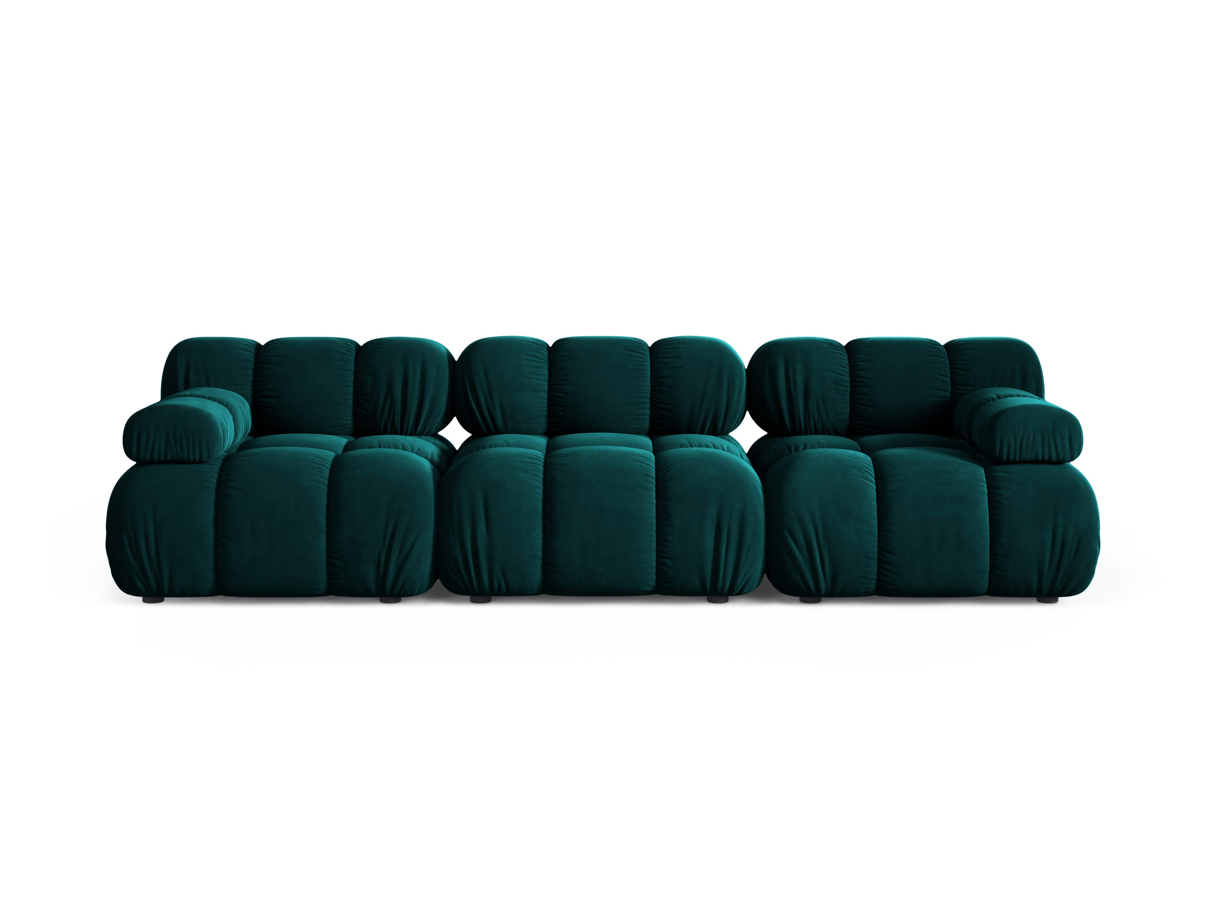 Sofa modułowa 3-osobowa BELLIS głęboki petrol welur