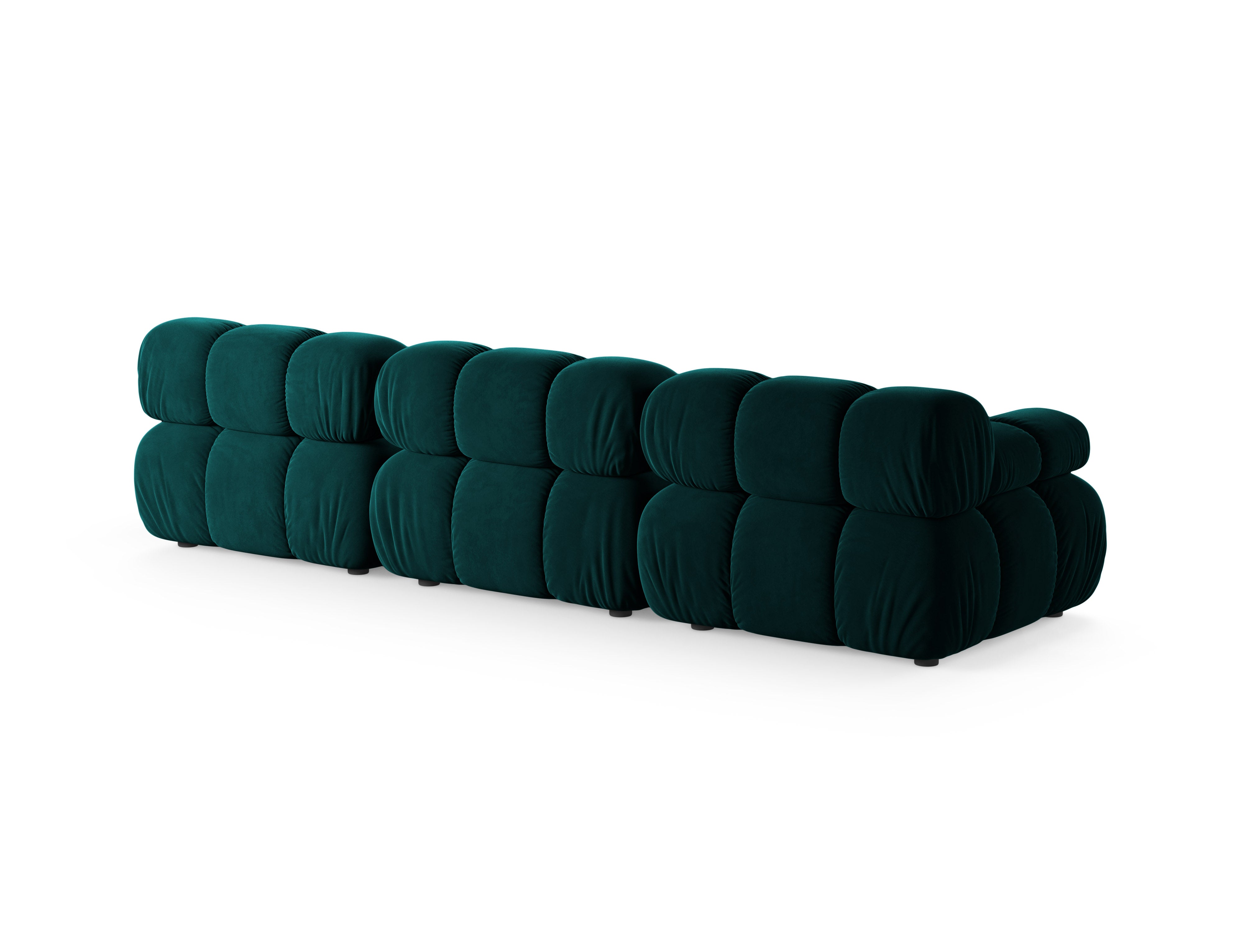 Sofa modułowa 3-osobowa BELLIS głęboki petrol welur