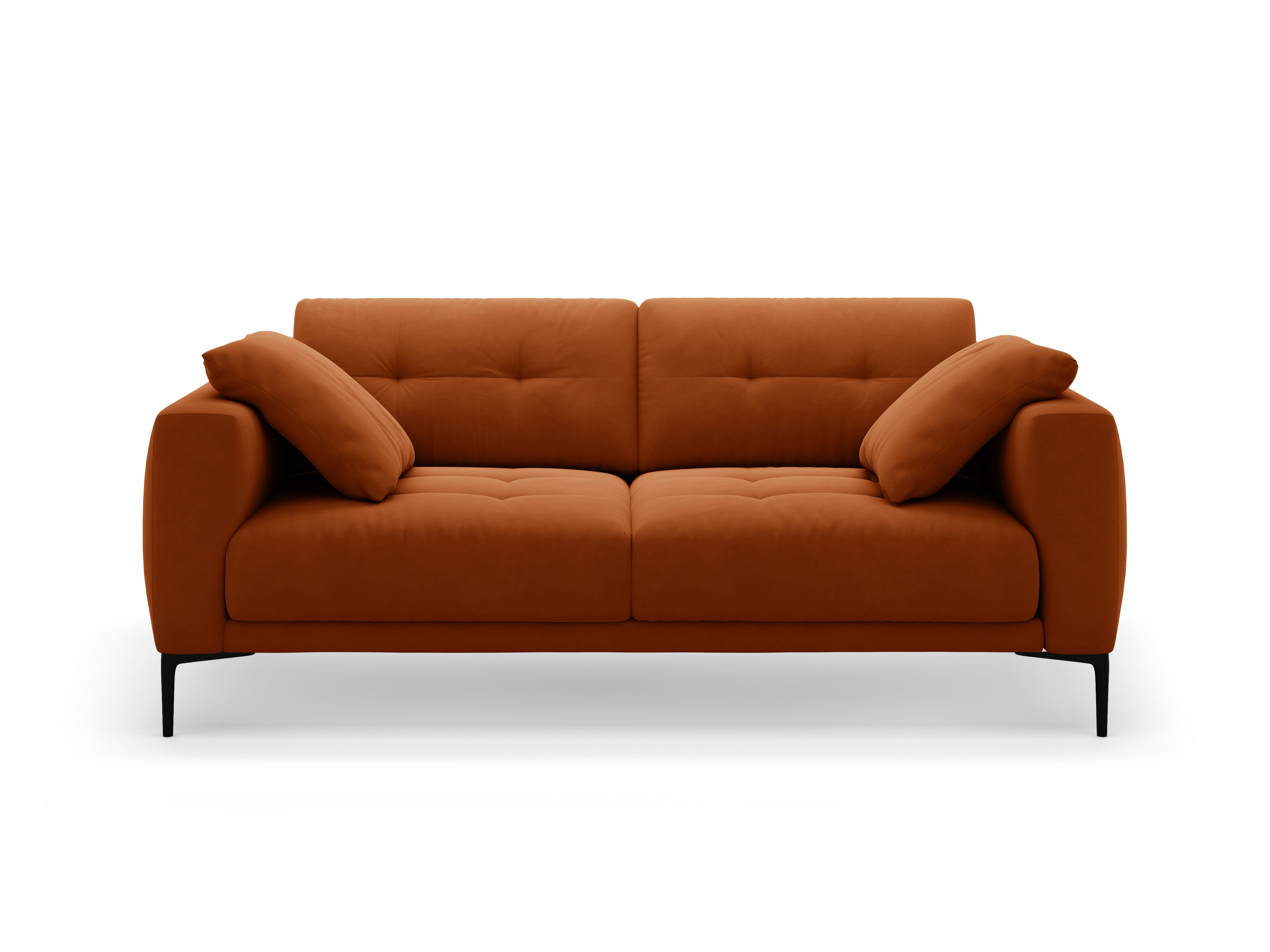 Velvet sofa 3-seater BEMY terracotta