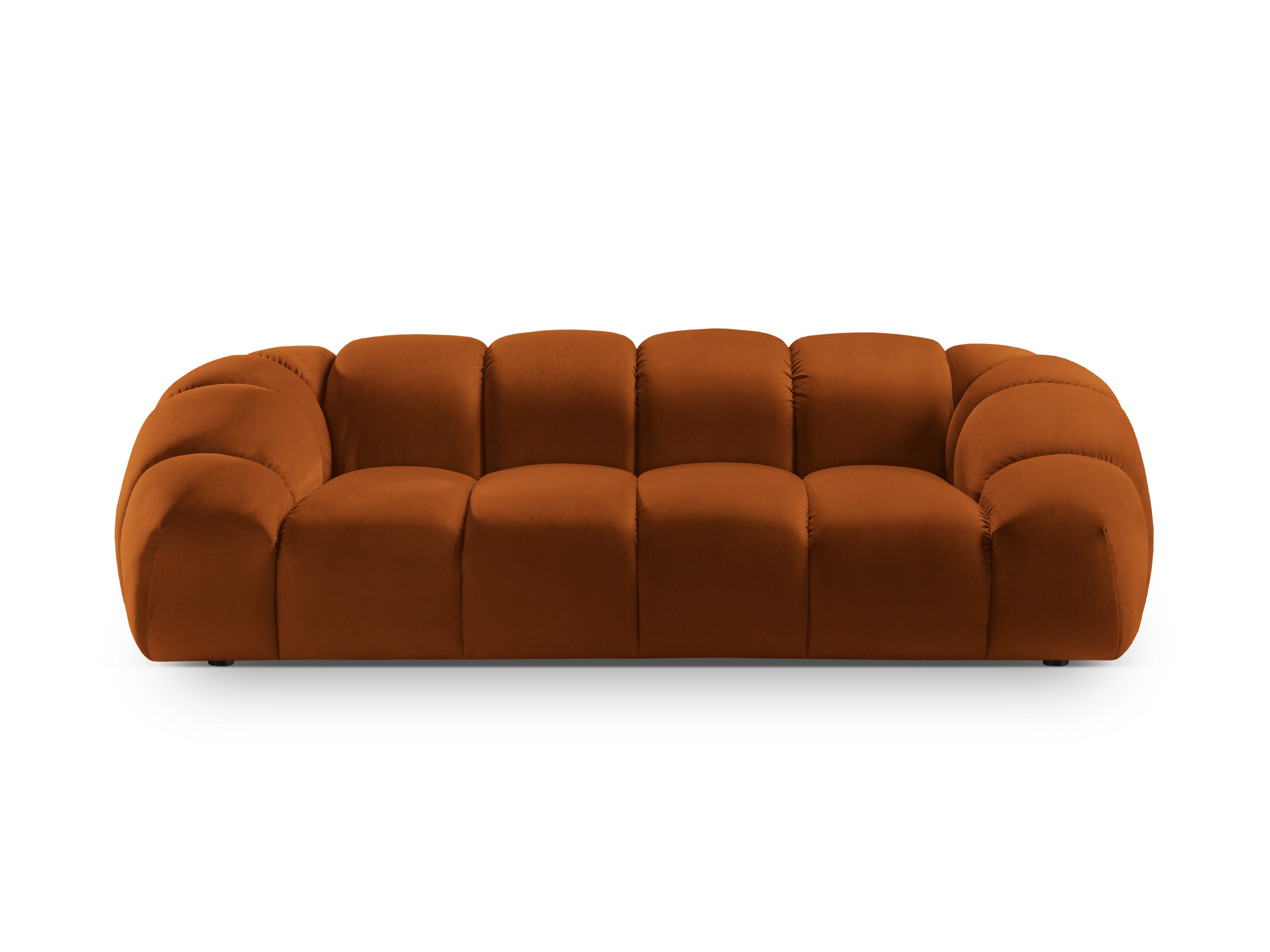Sofa aksamitna 3-osobowa DIANA terracotta