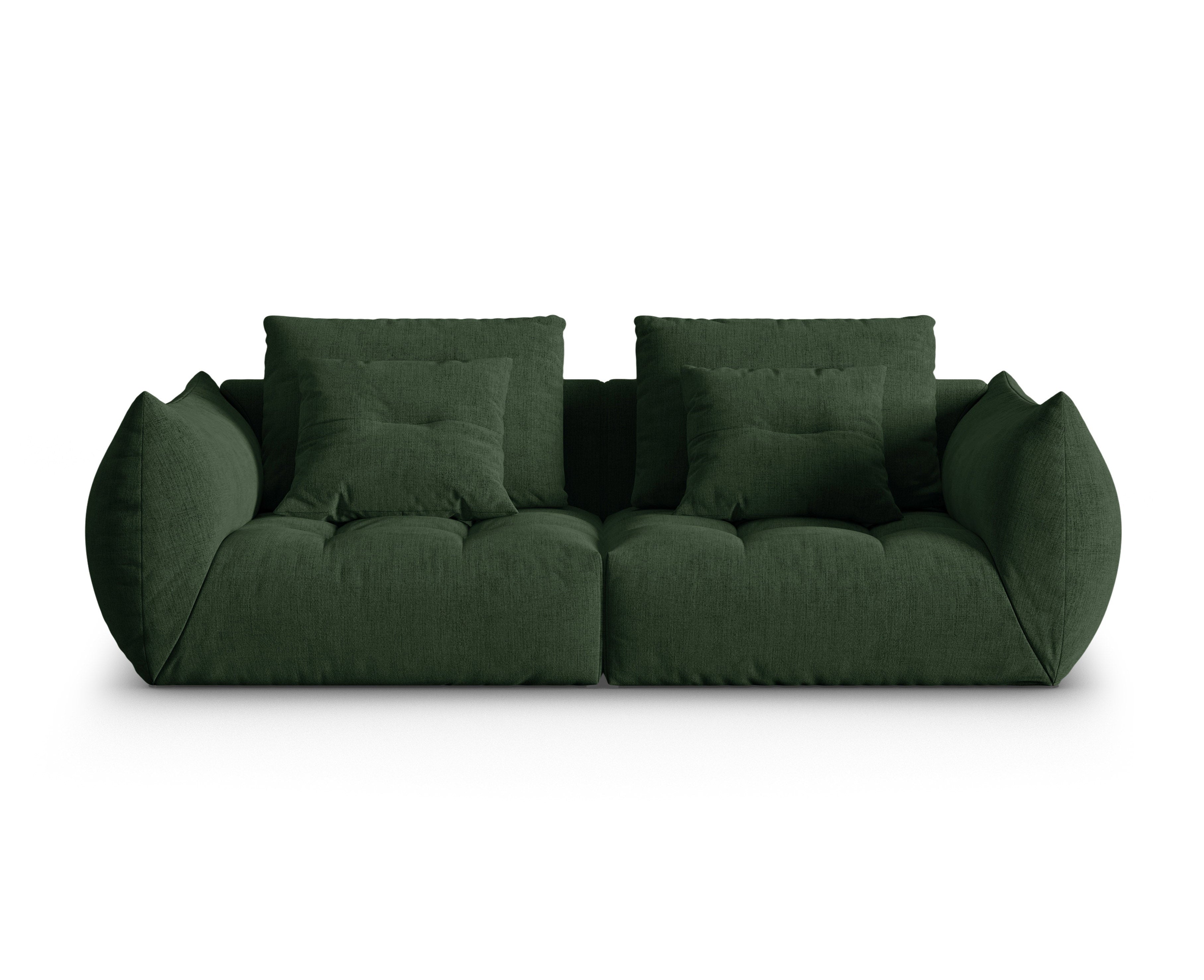 Sofa 3-osobowa BLOOM ciemnozielony