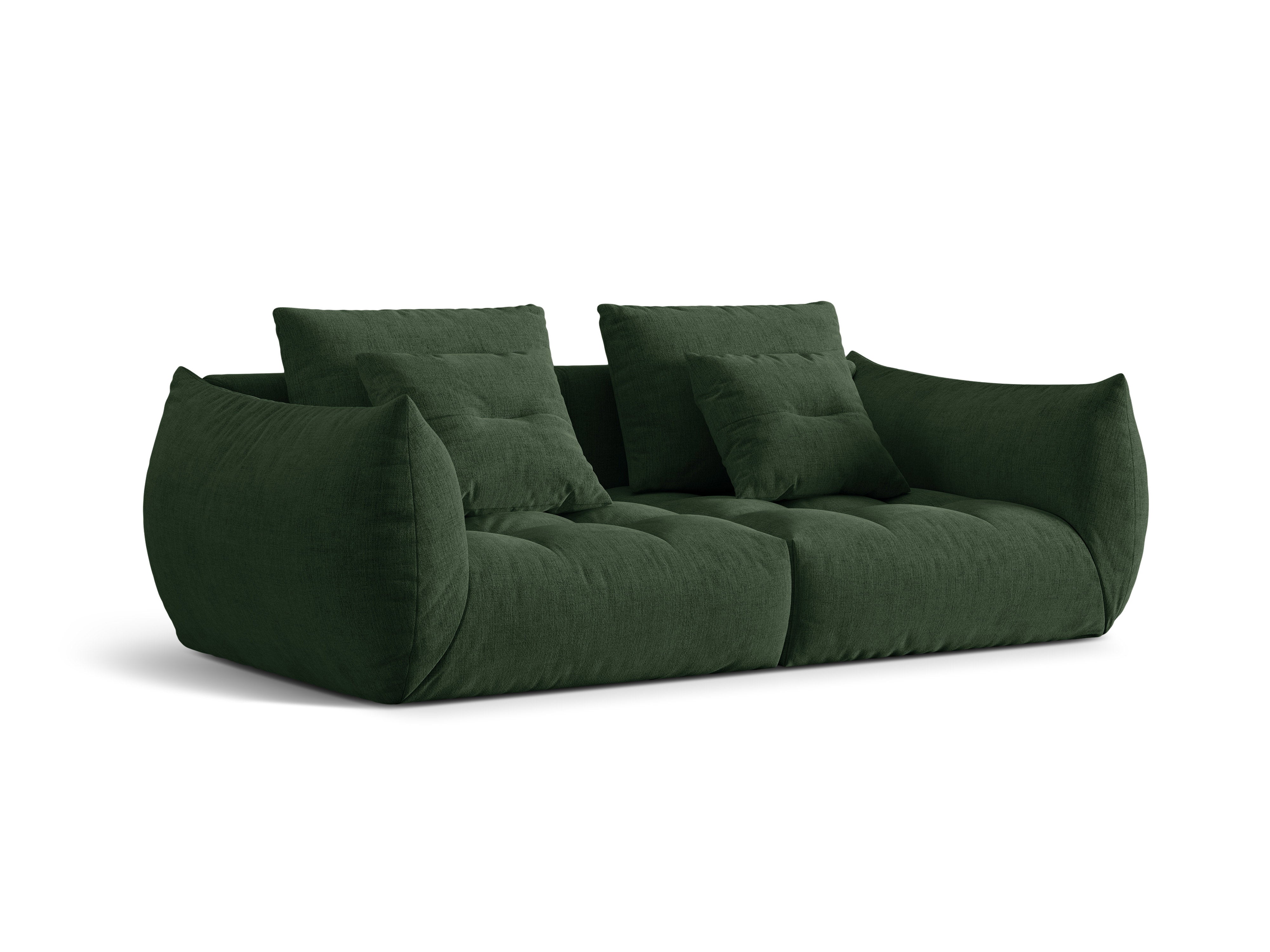 Sofa 3-osobowa BLOOM ciemnozielony