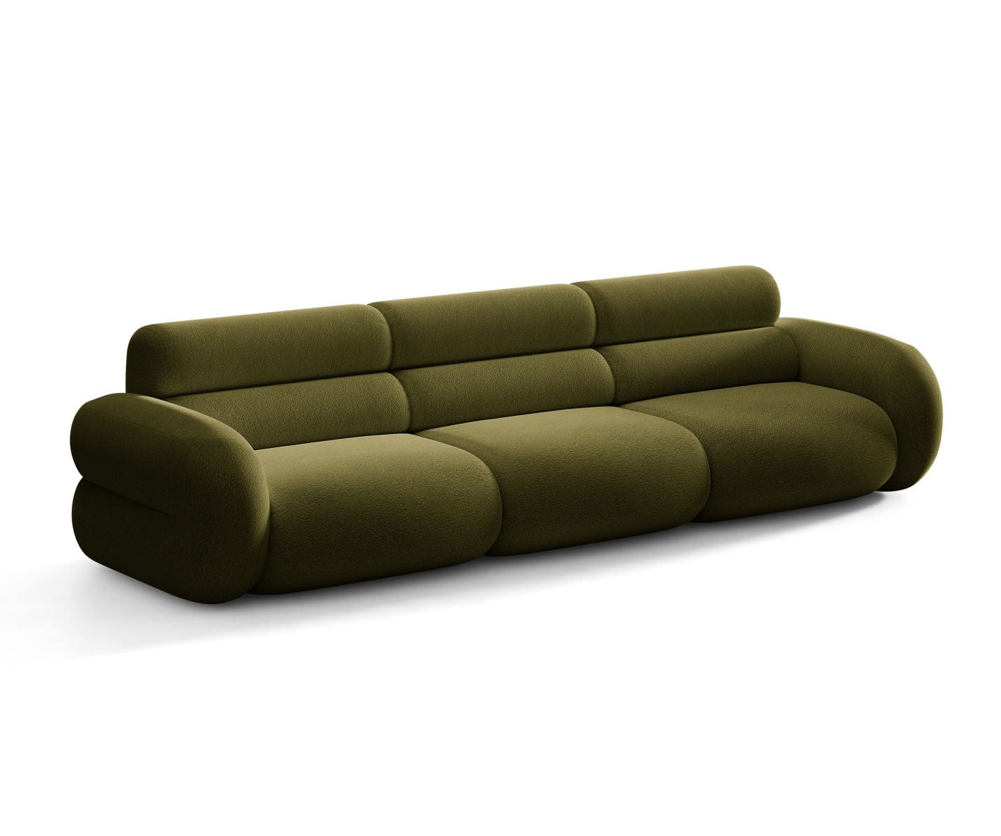 Sofa 4-osobowa NEO oliwkowy boucle