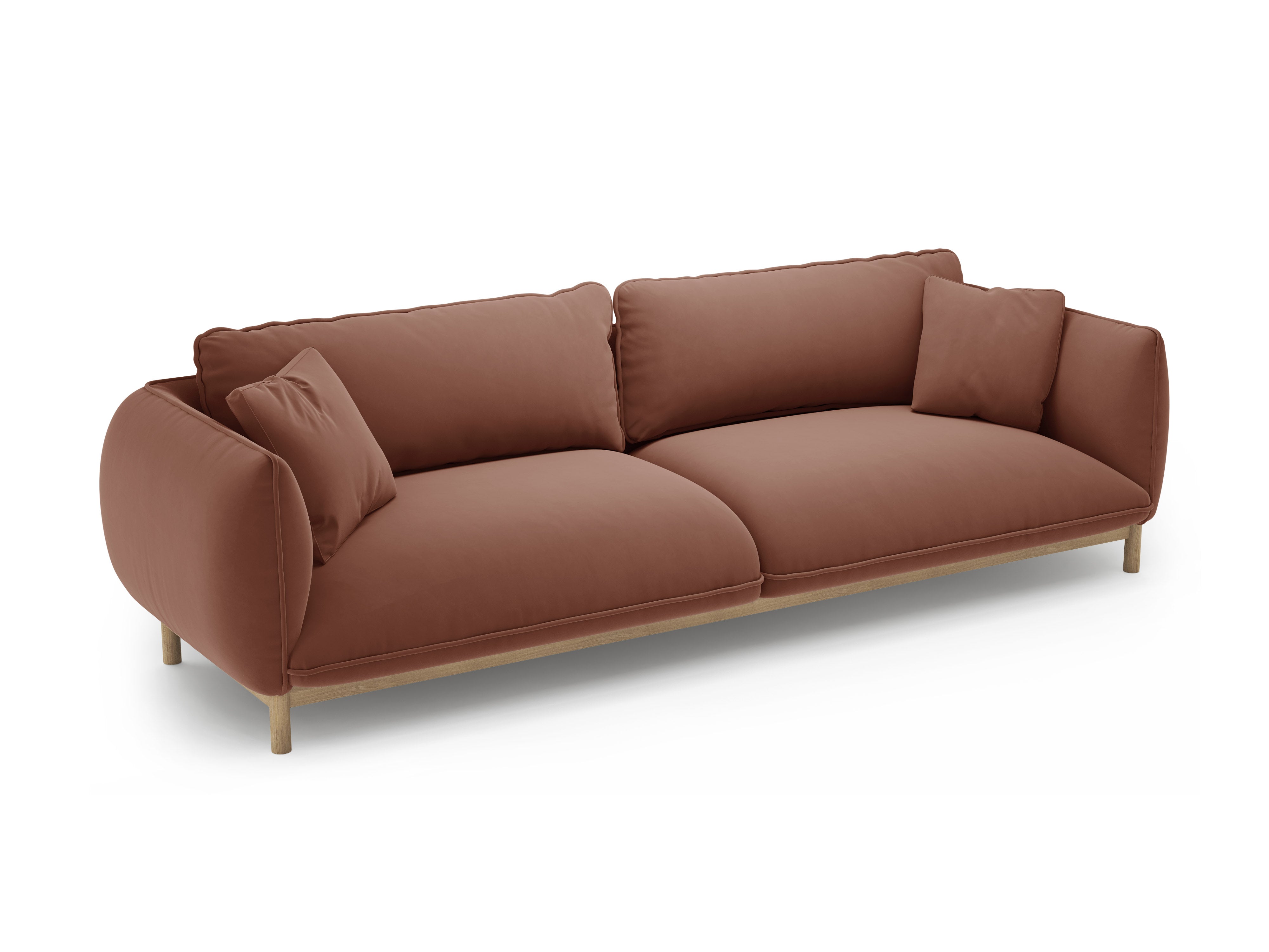 Sofa aksamitna 4-osobowa ADA cuoio