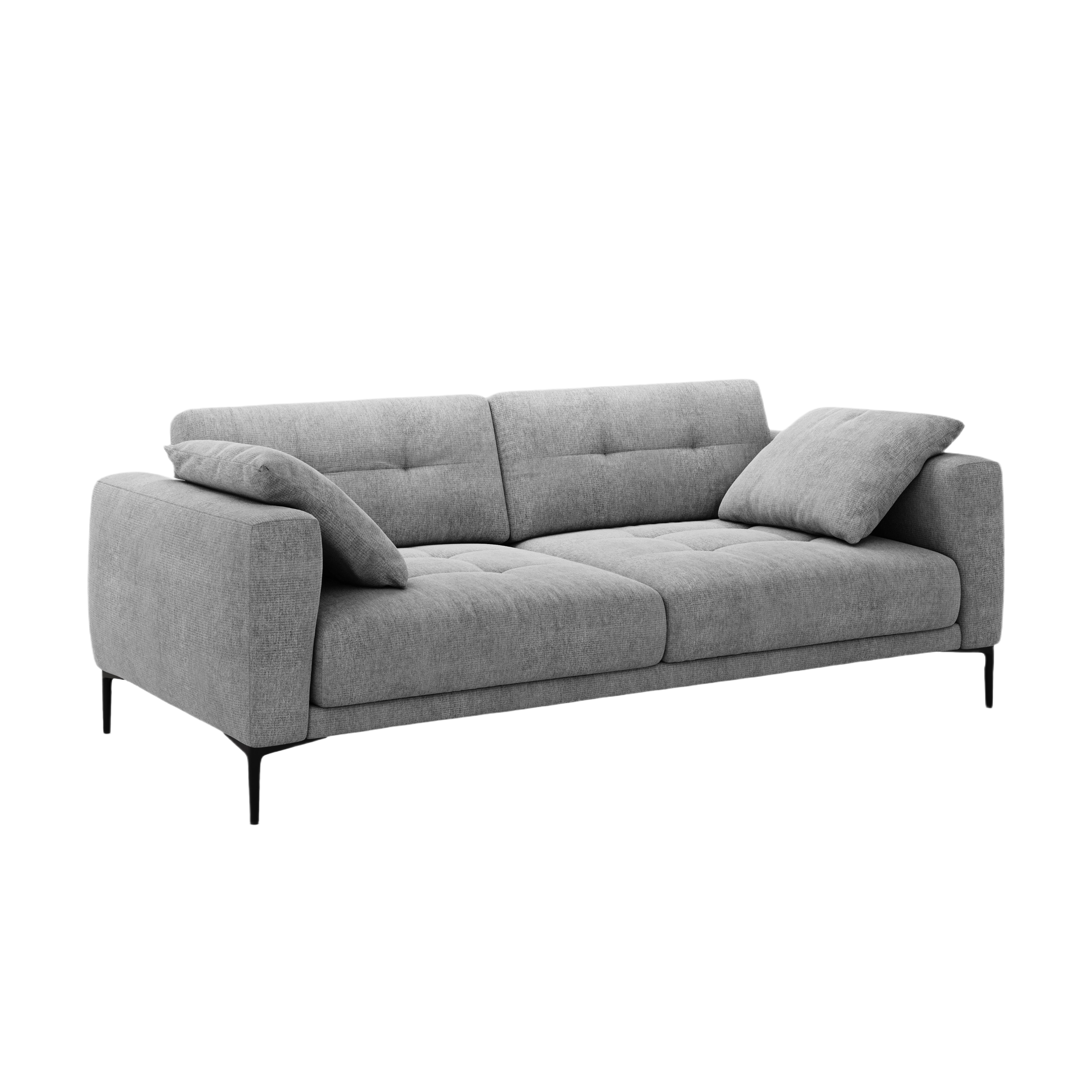 Sofa 4-osobowa BEMY grau Chenille