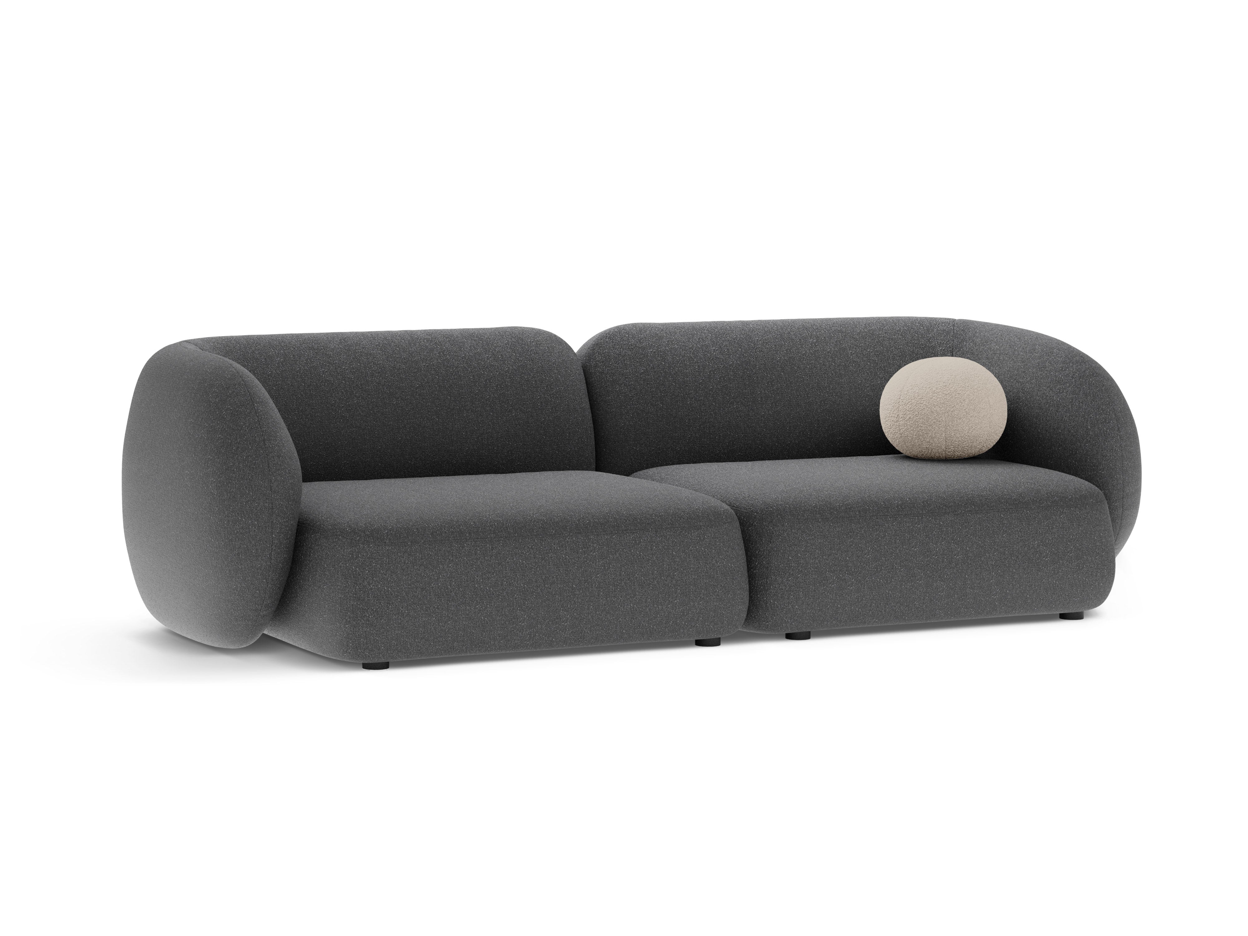 Sofa 4-osobowa KATE ciemnoszary melanż