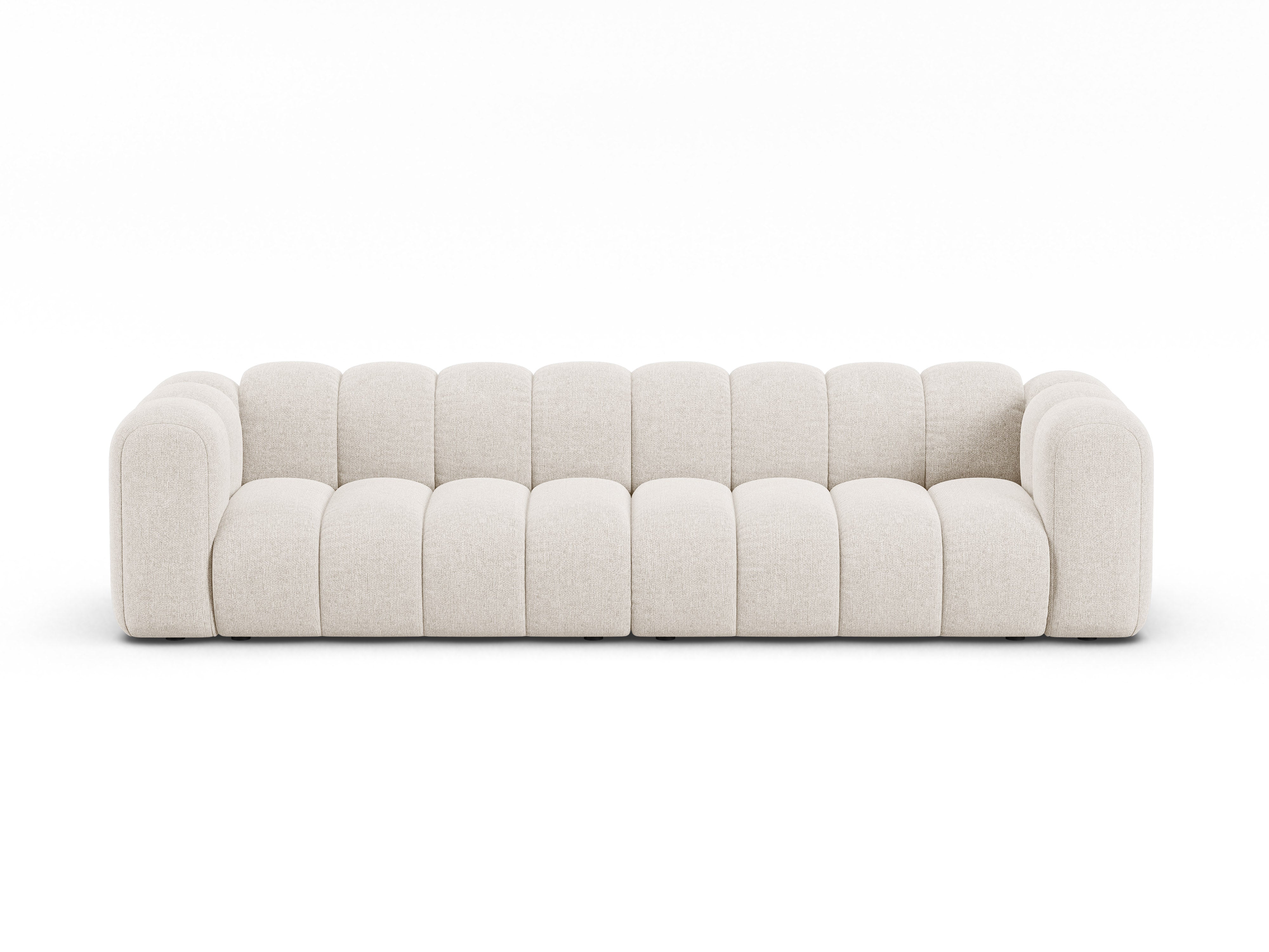 4-seater LUPINE sofa light beige chenille