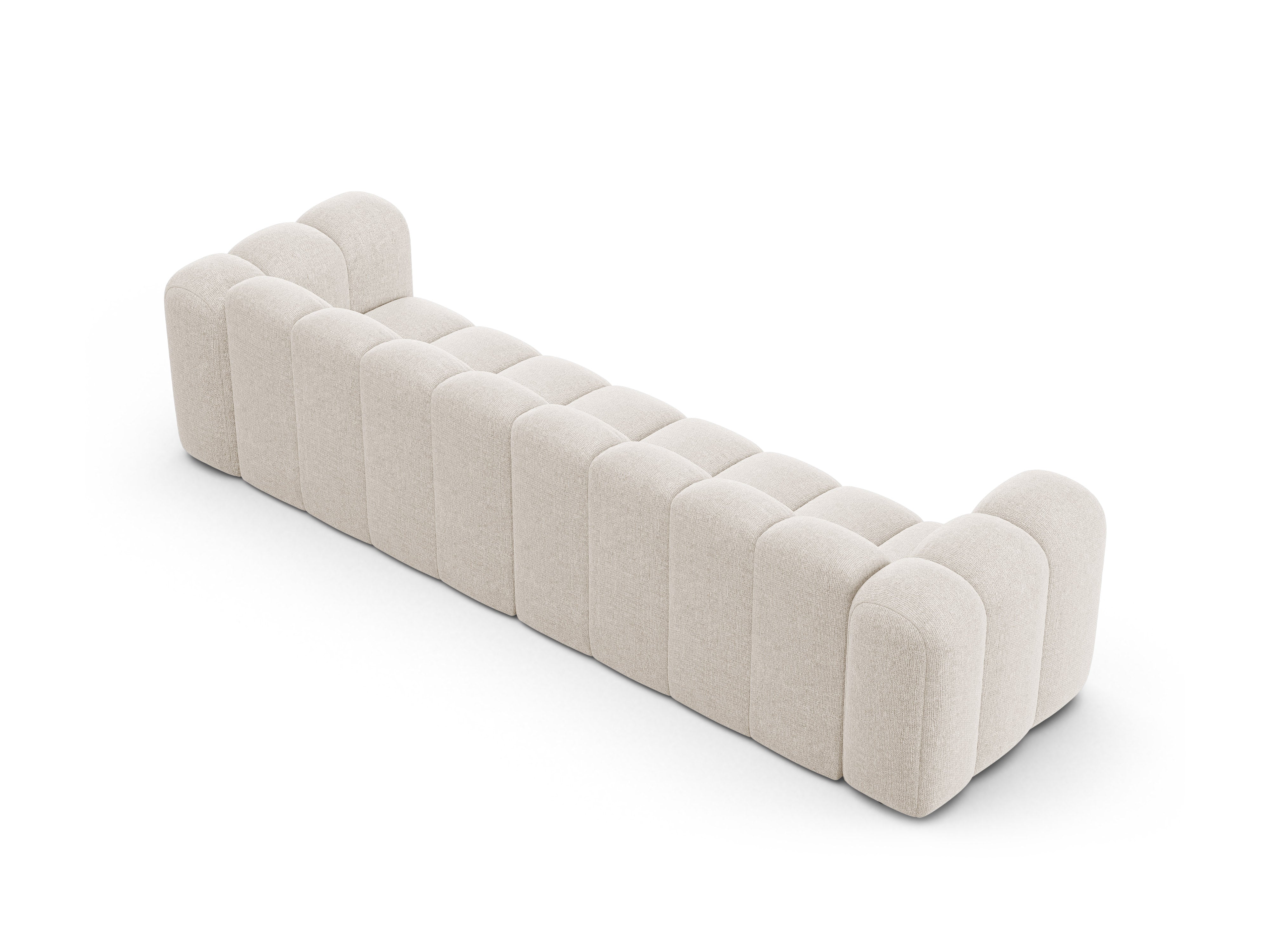 Sofa 4-osobowa LUPINE jasny beżowy szenil