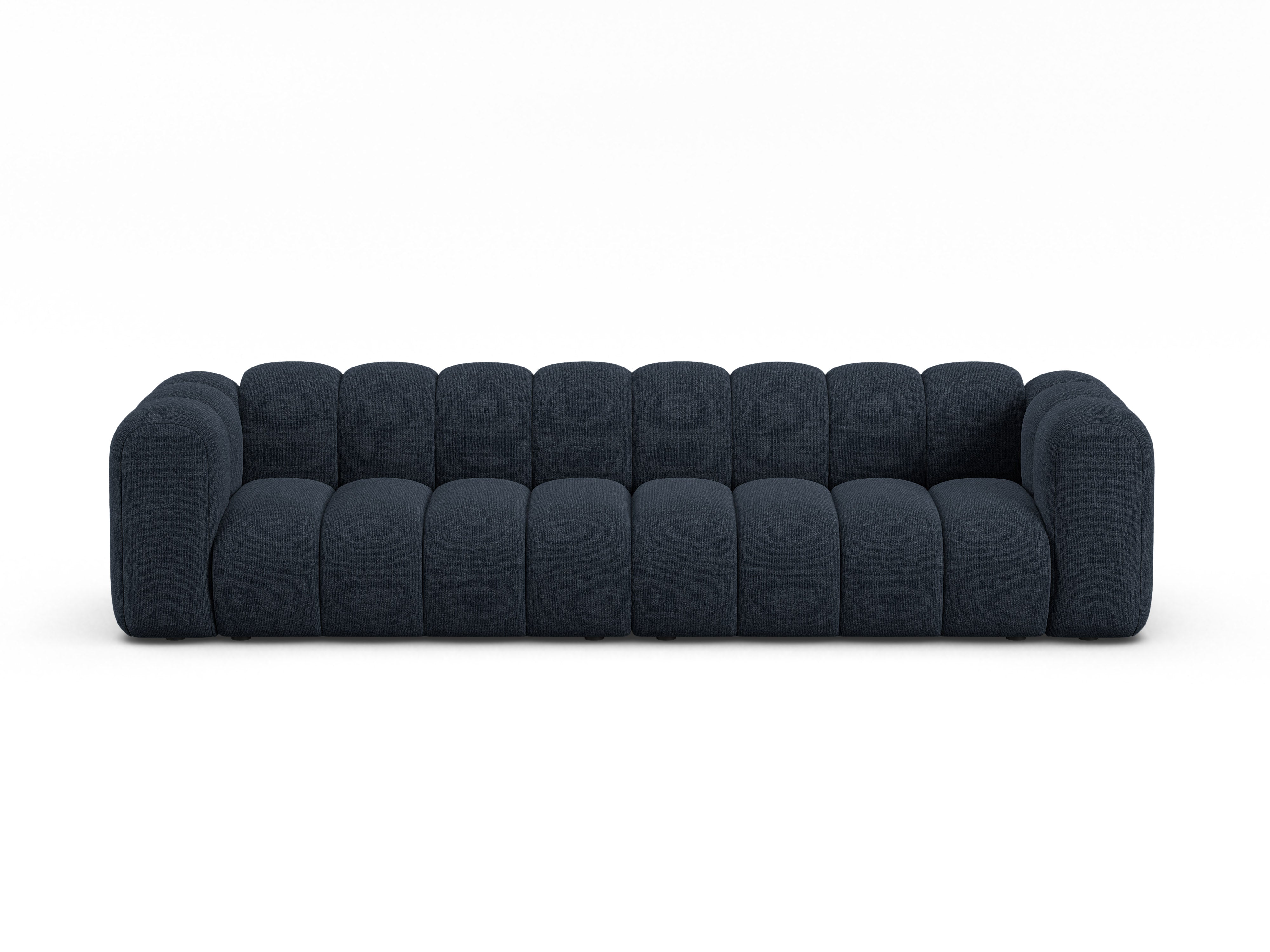 4-seater LUPINE sofa in navy chenille